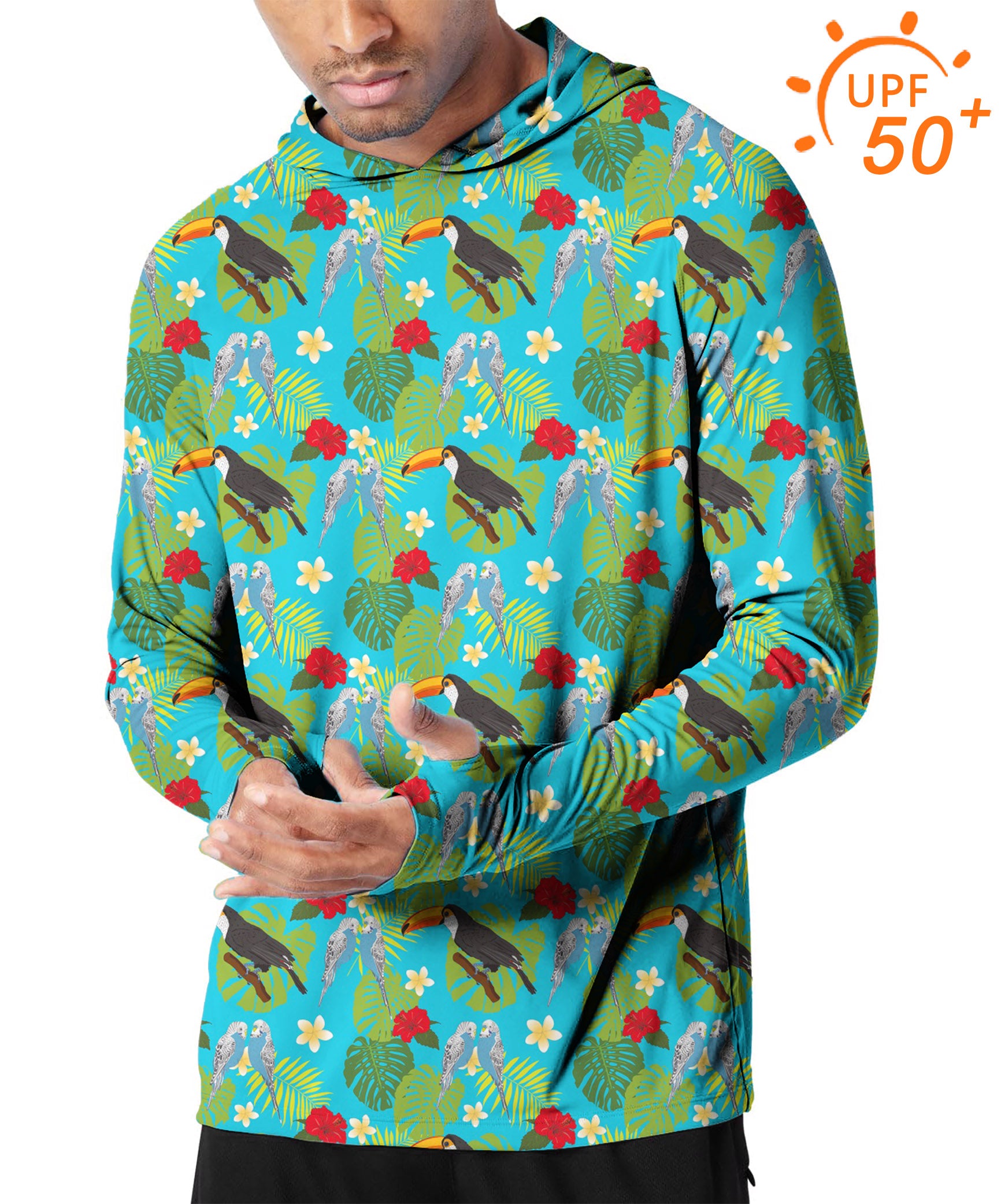 Men's Outdoor Flamingo Golf Sun Protection Slim Fit hoodies