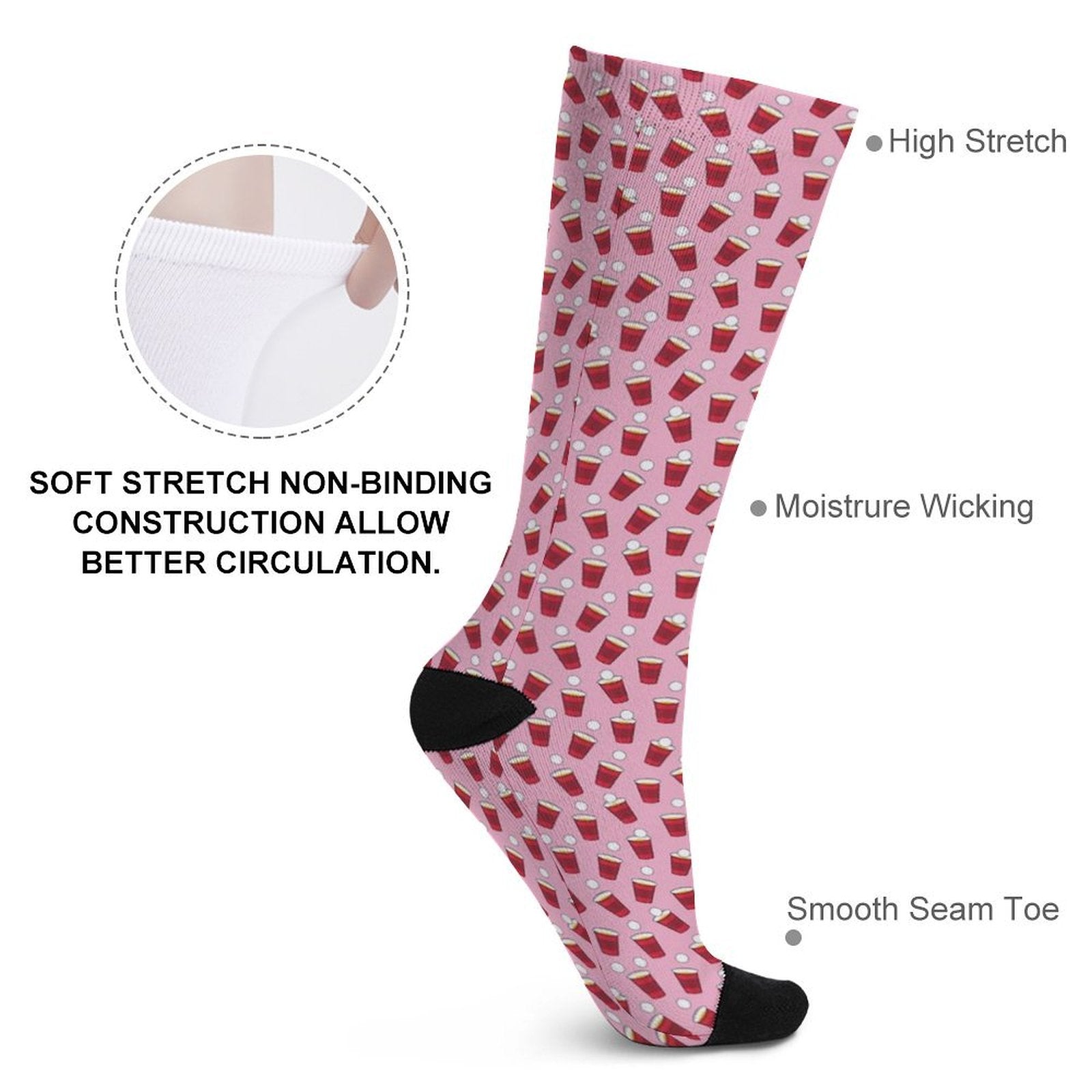 RED SOLO CUP Prined socks Gifts for Men Women