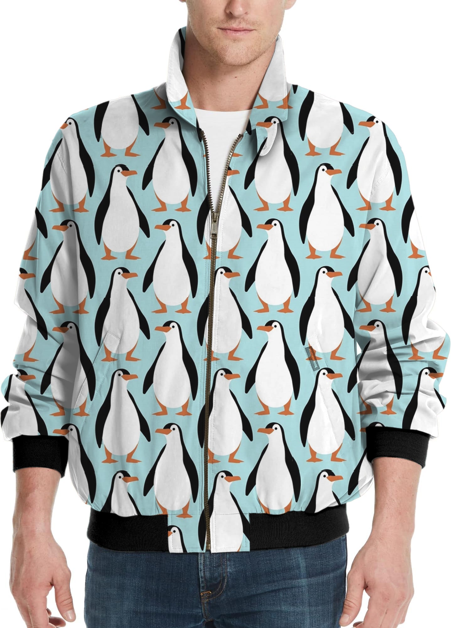 Penguin Party-Men's Golf Windbreaker Light Jacket