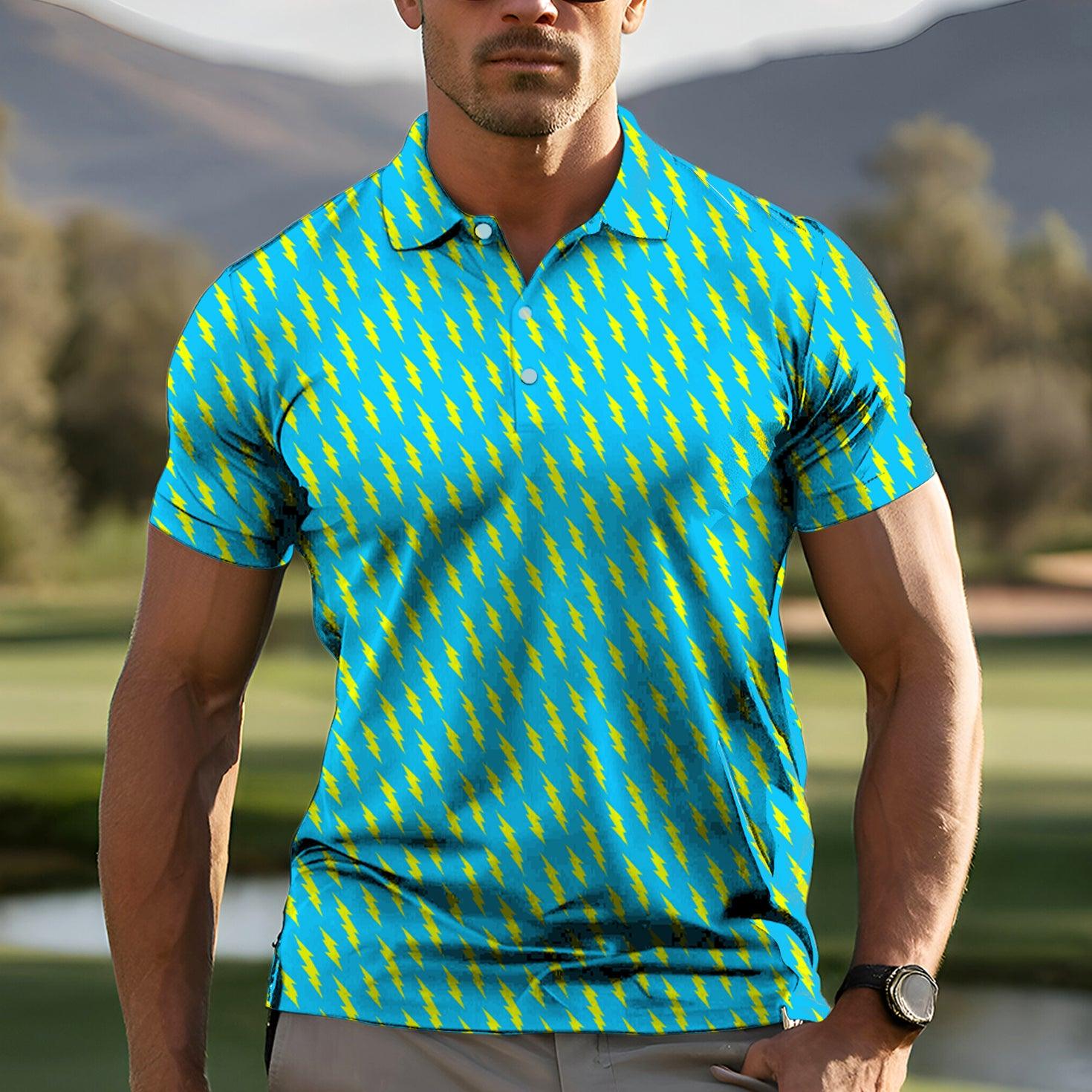 Men's Lightning Links golf polo