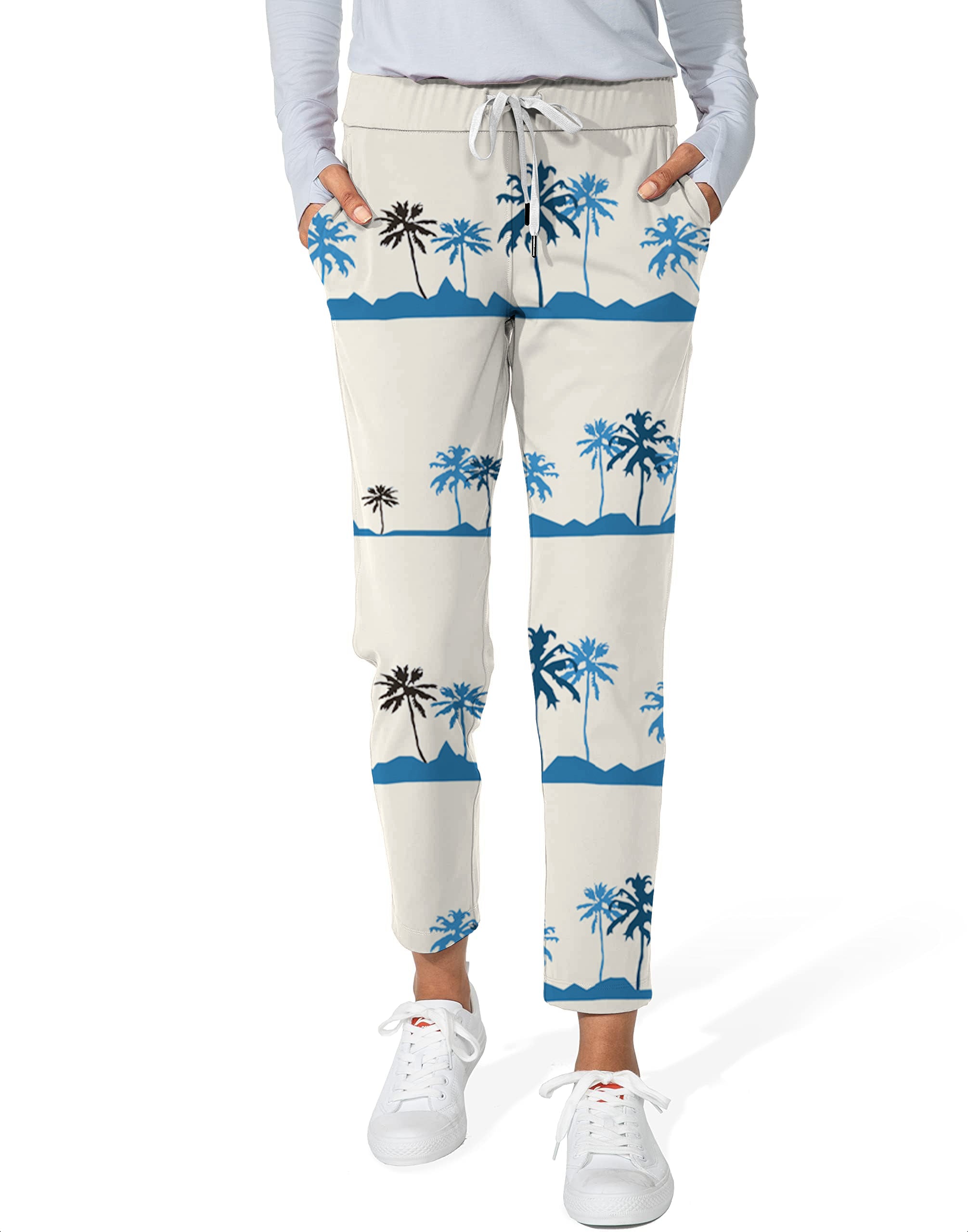 palm tree Women's 7/8 Stretch Ankle Golf Pants