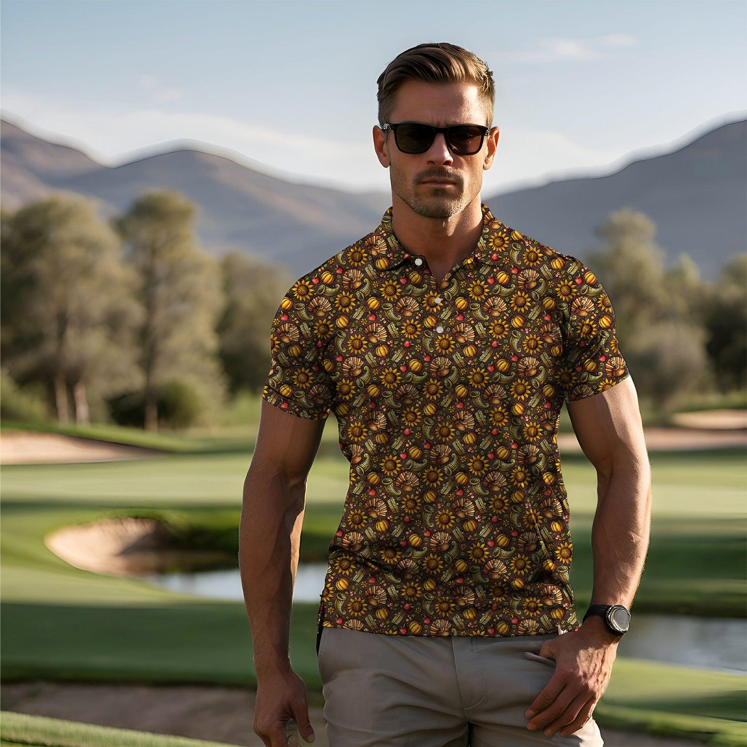 Men's Turkey Time golf polo