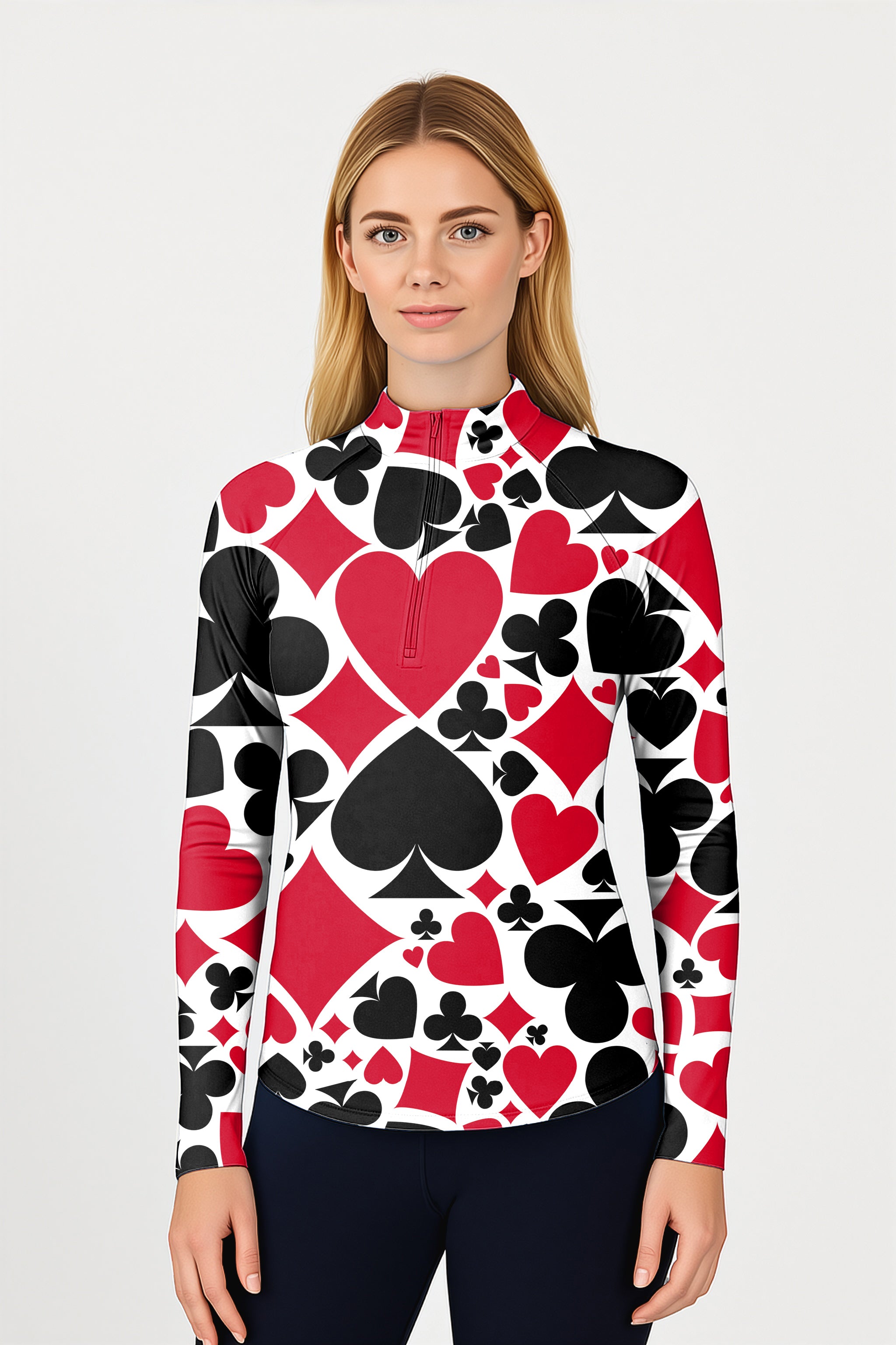Poker Women's Golf Active 3/4 Zip Top