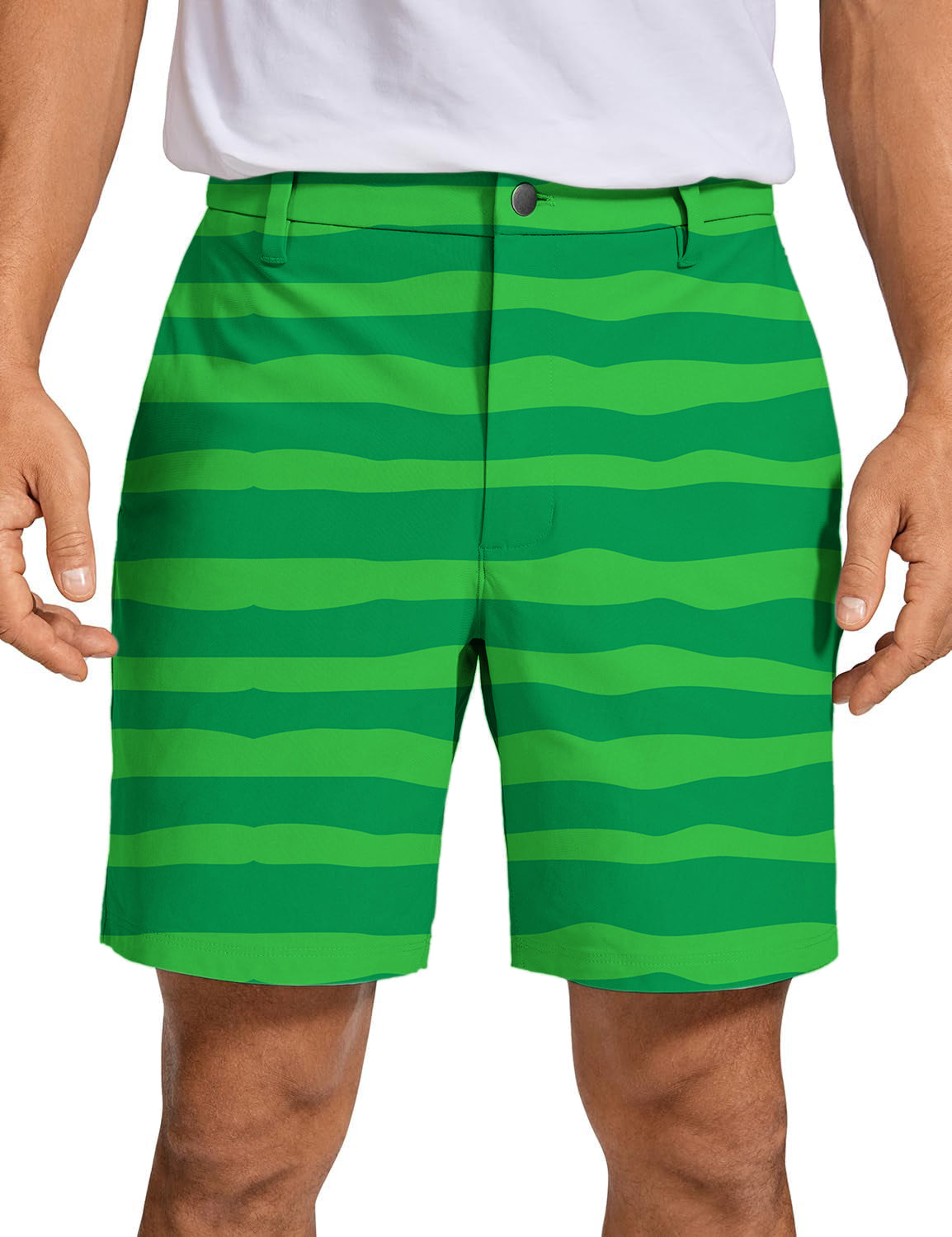 Men's Horizontal watermelon stripes Golf Shorts