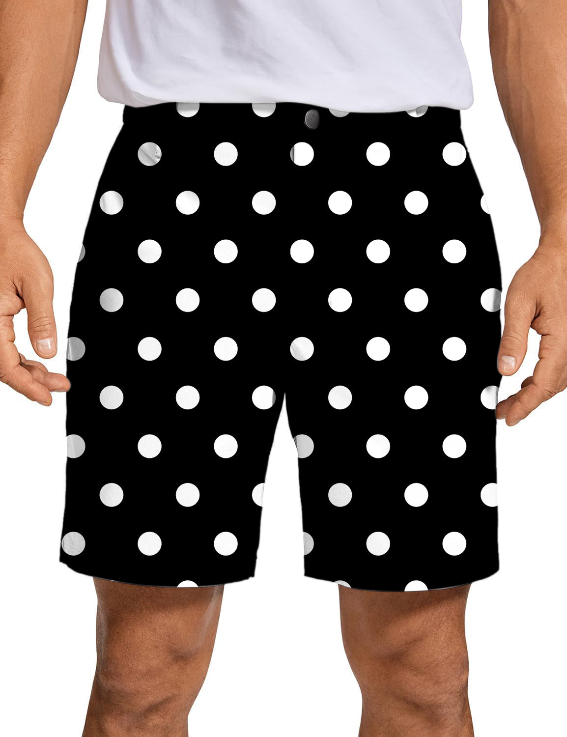 Men's Pink Polka Dots Golf Shorts