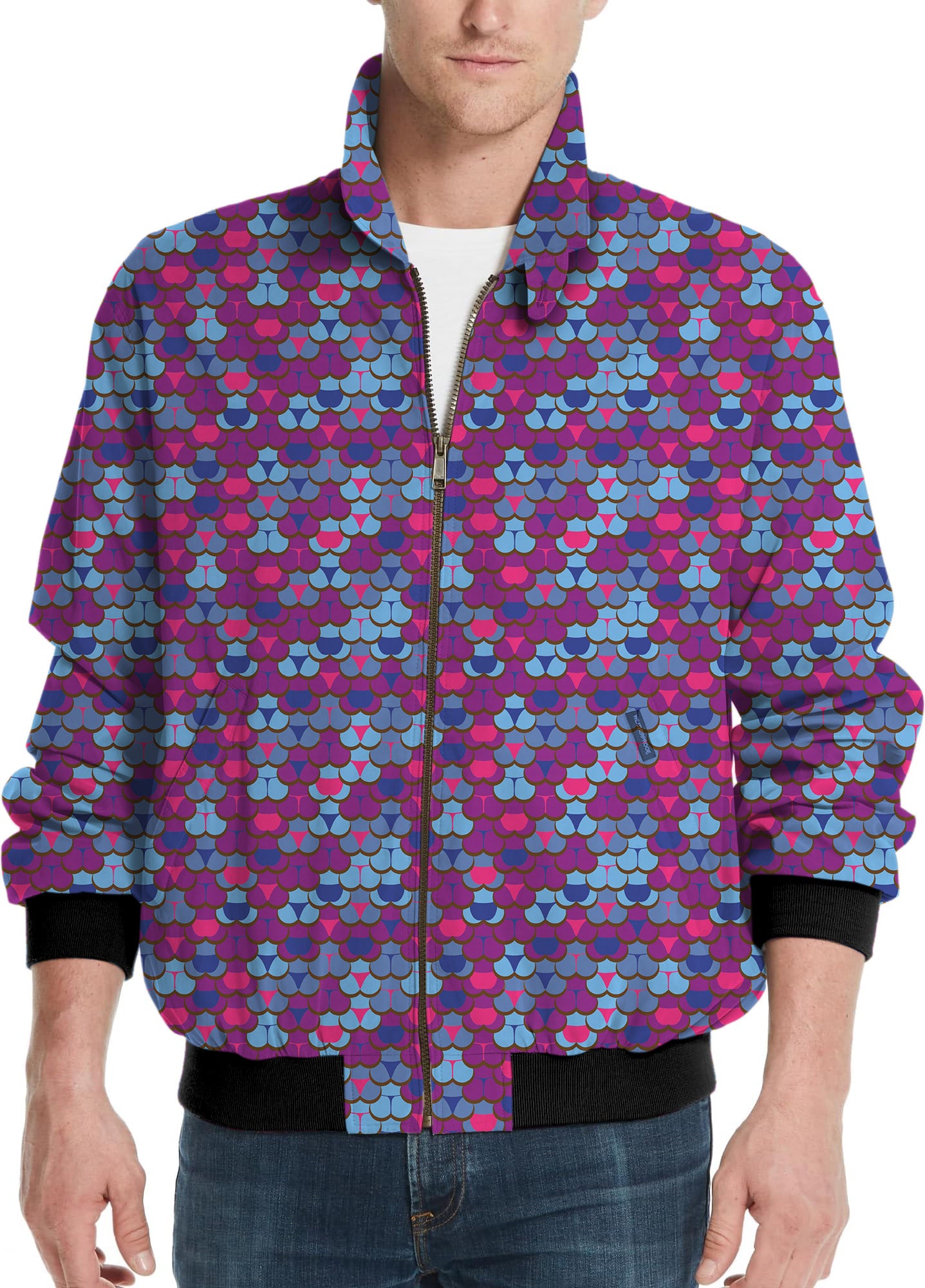 colorful world-Men's Golf Windbreaker Light Jacket