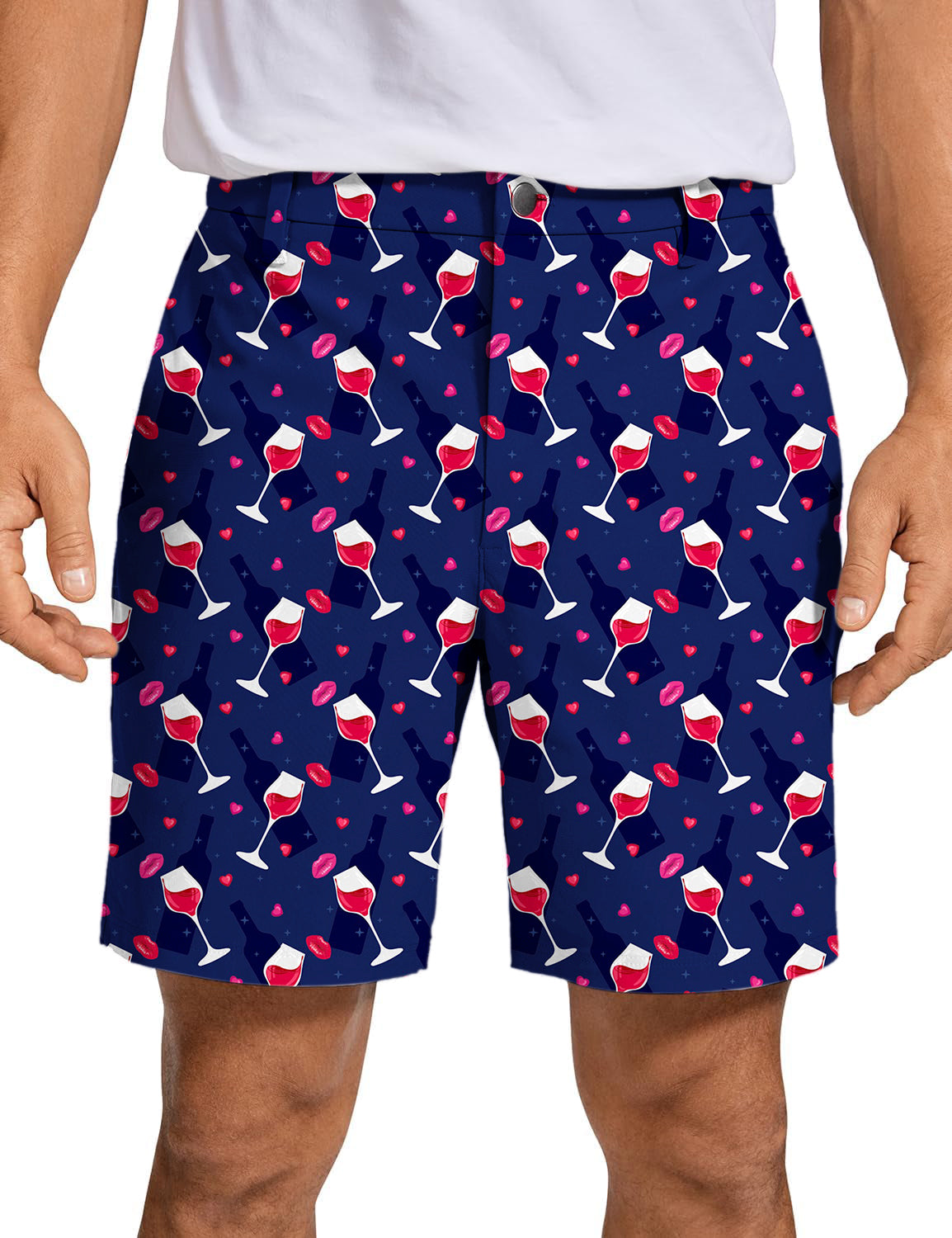 Men's red wine Golf Shorts