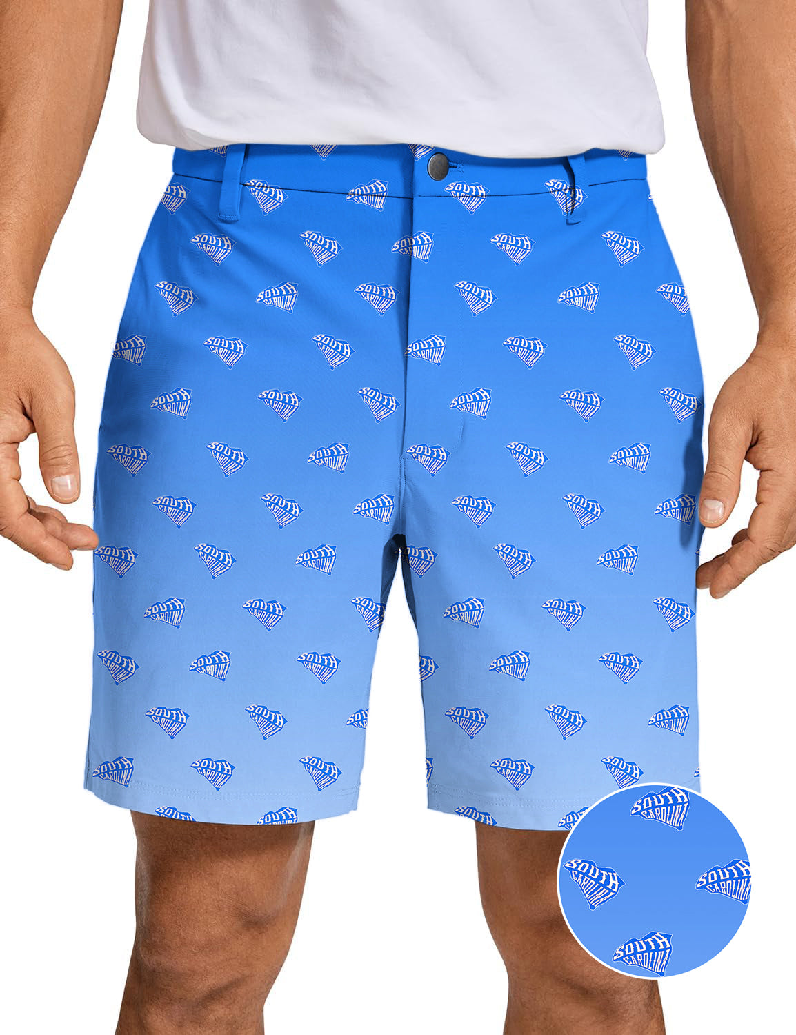 Men's Blue South Carolina Golf Shorts