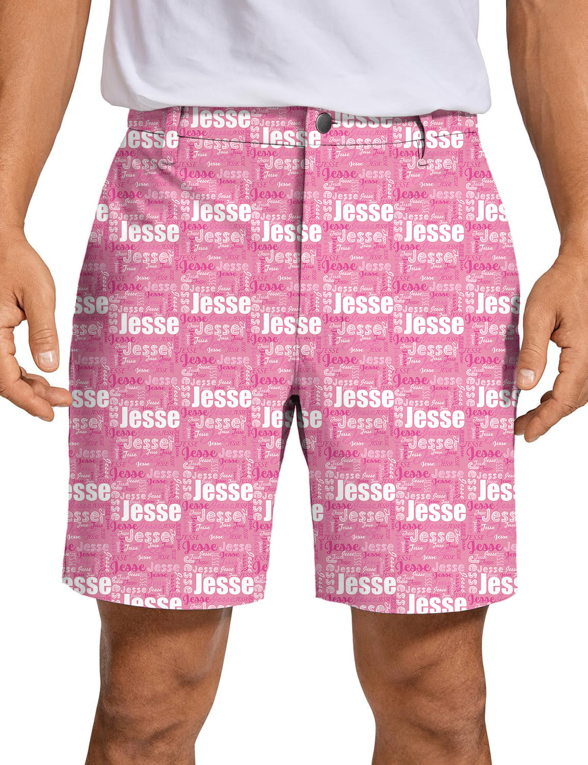 Men Custom name mulberry Golf Shorts