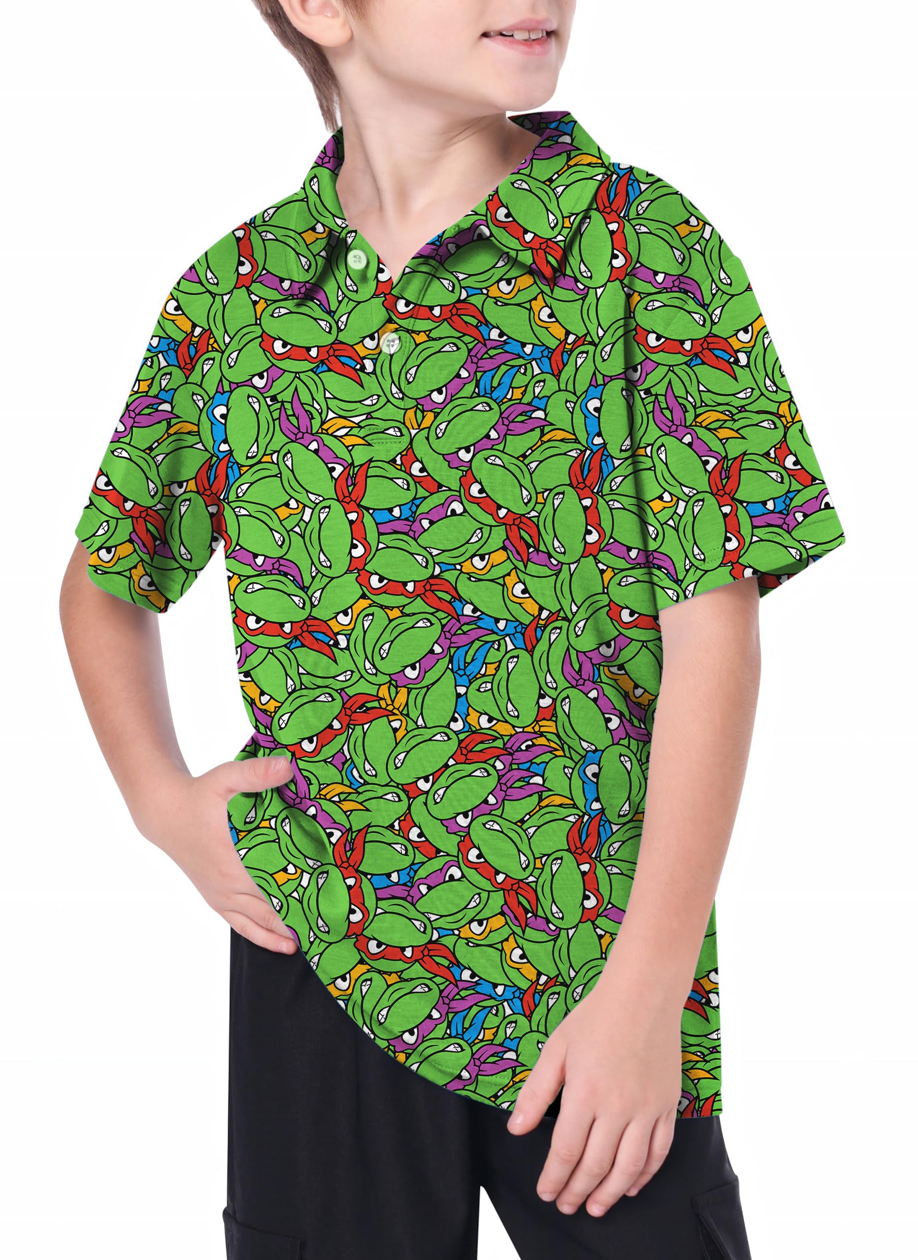 Youth TMNT - Mean Green Golf Polo