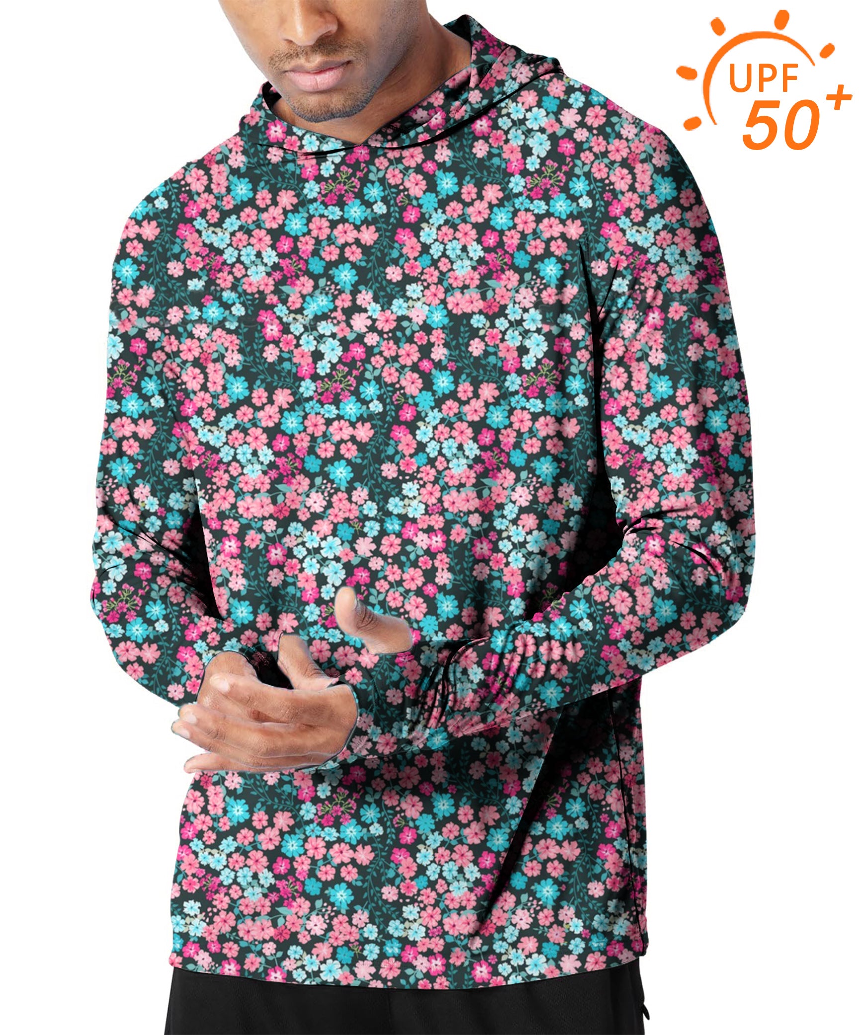 Men's Outdoor Candy Blossoms Golf Sun Protection Slim Fit  hoodies