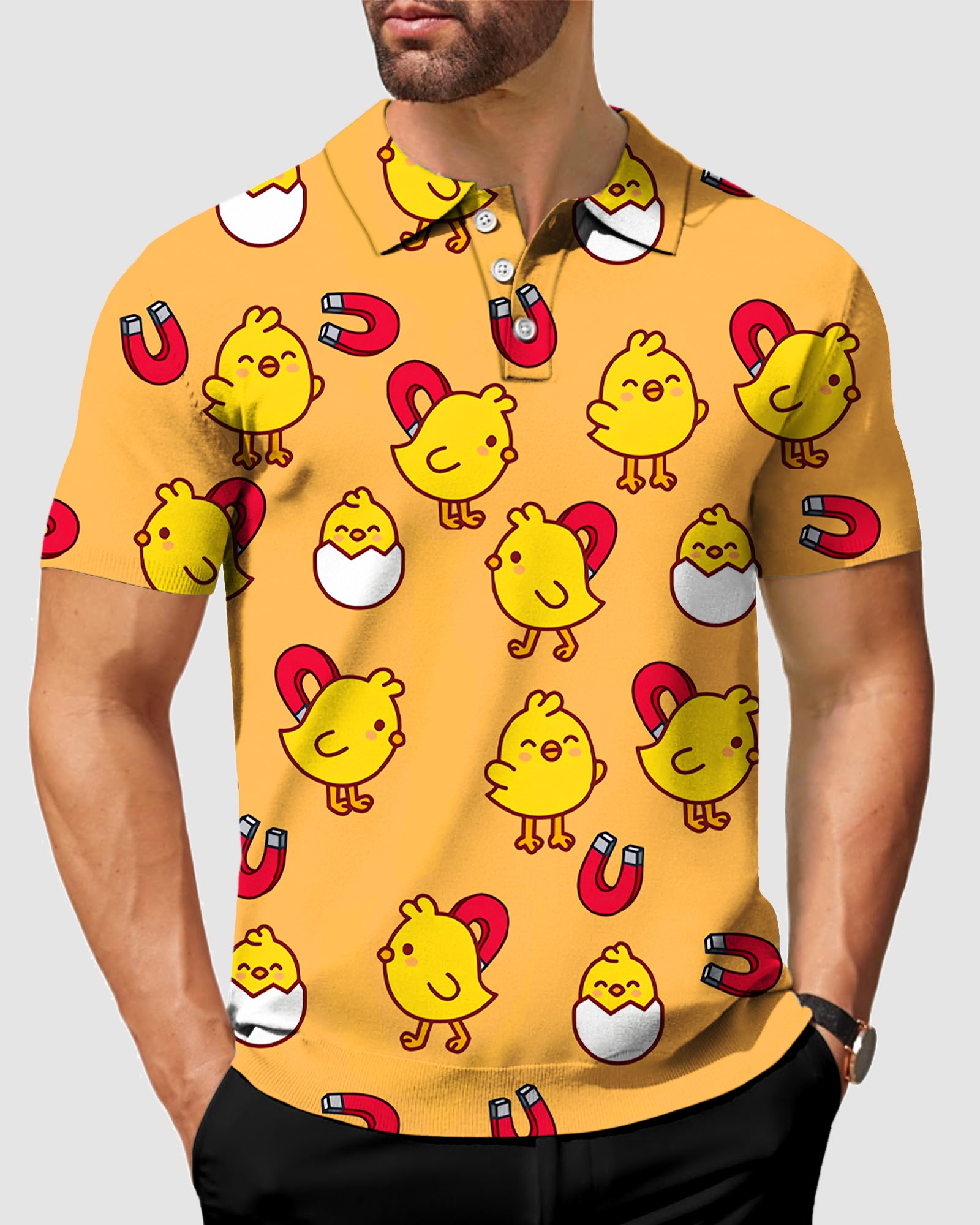 Men's Yellow chick Polo