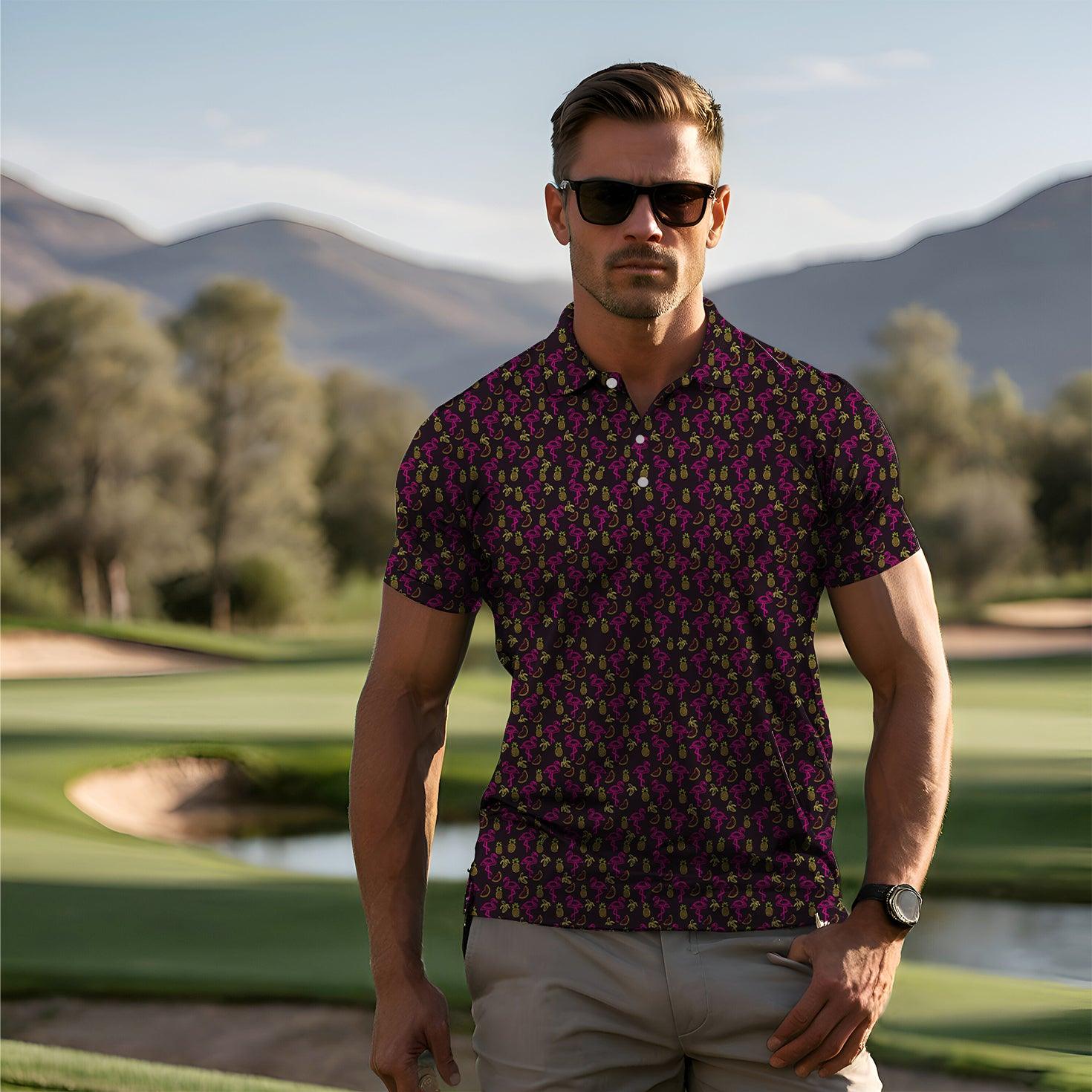 Men's Neon Light Nonsense golf polo