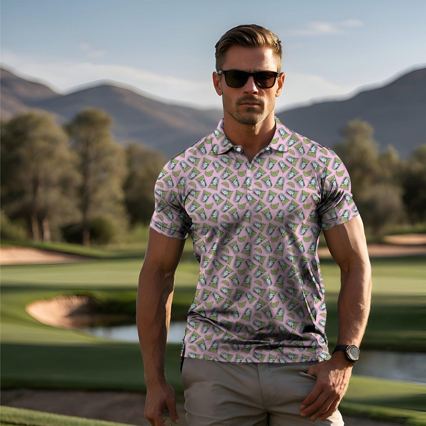 Ice tea Men's golf polo