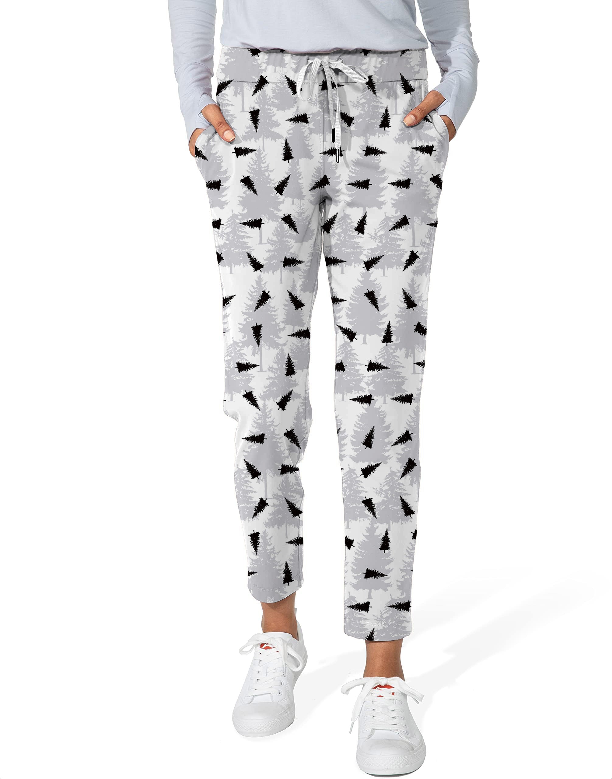 pine-Women's 7/8 Stretch Ankle Golf Pants