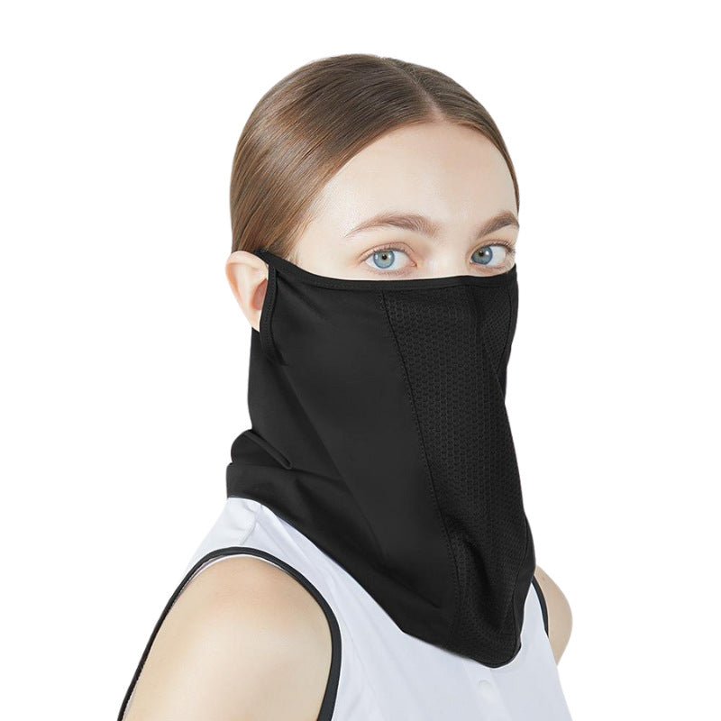 Cooling Nylon Yarn Sun Face Cover Mesh Breathable Anti-UV Neck Scarf for Golf Cycling Hiking Daily Outdoor Shading UV Outdoor Protection Series