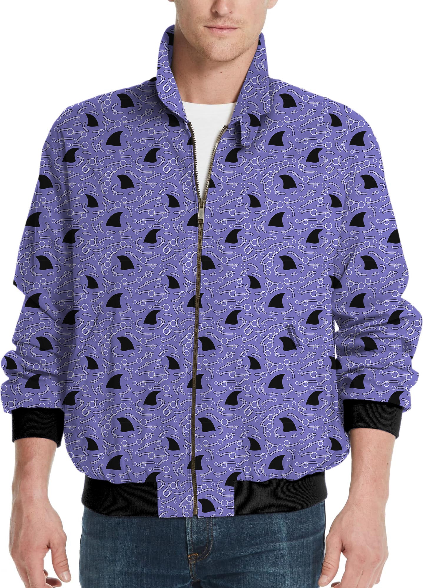 Shark Fin Seamless Men's Golf Windbreaker Light Jacket