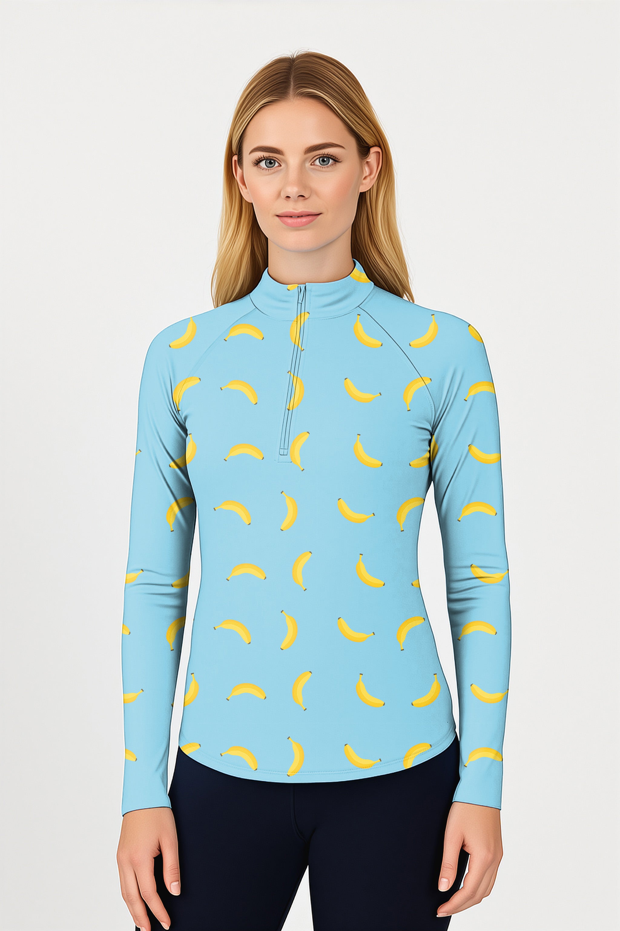 Banana  Women's Golf Active 3/4 Zip Top