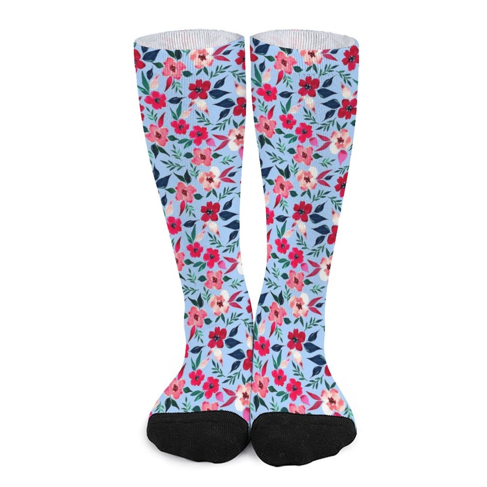 Tropical flowers Prined socks Gifts for Men Women