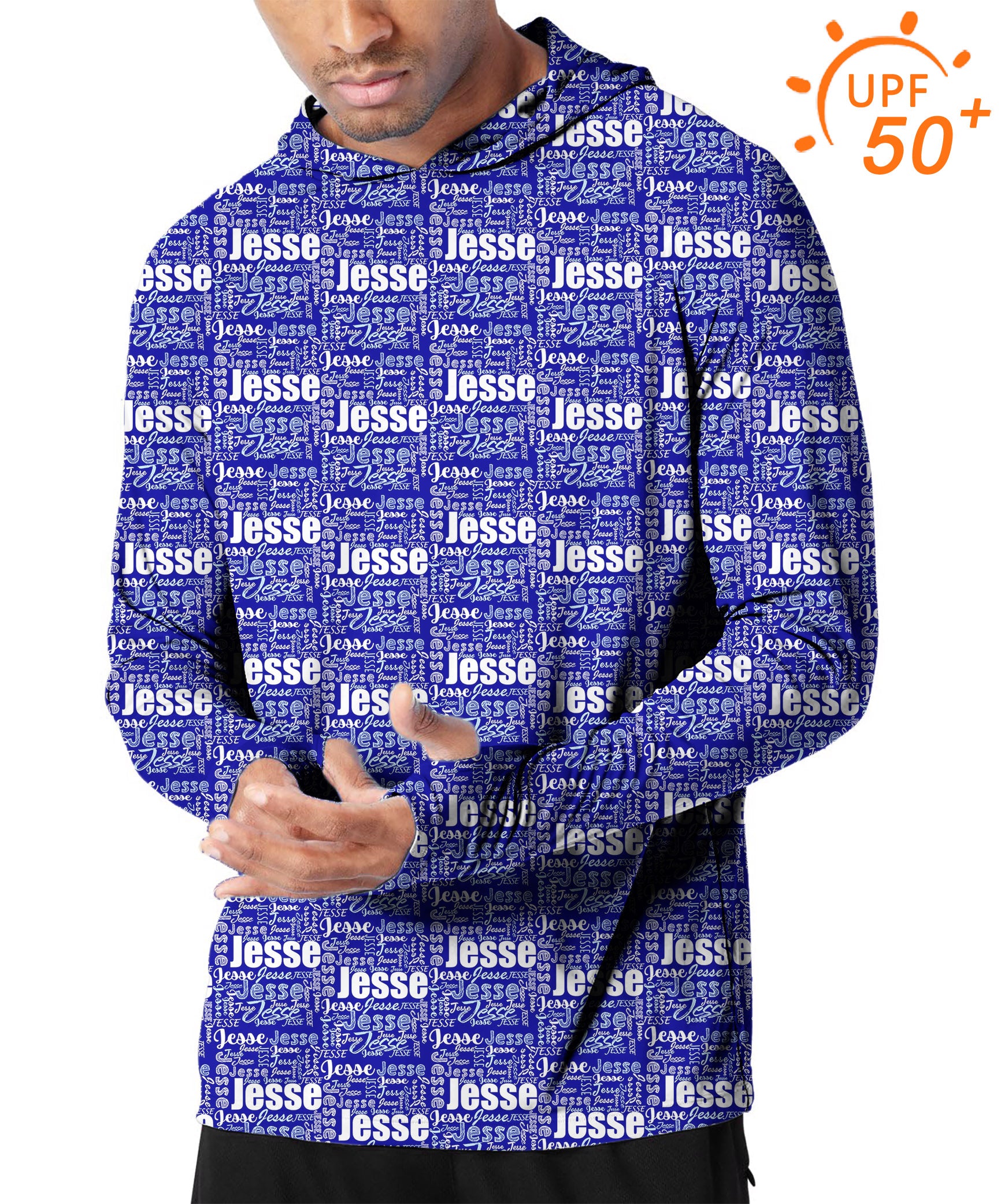 Men's Outdoor Custom name royal Golf Sun Protection Slim Fit  hoodies