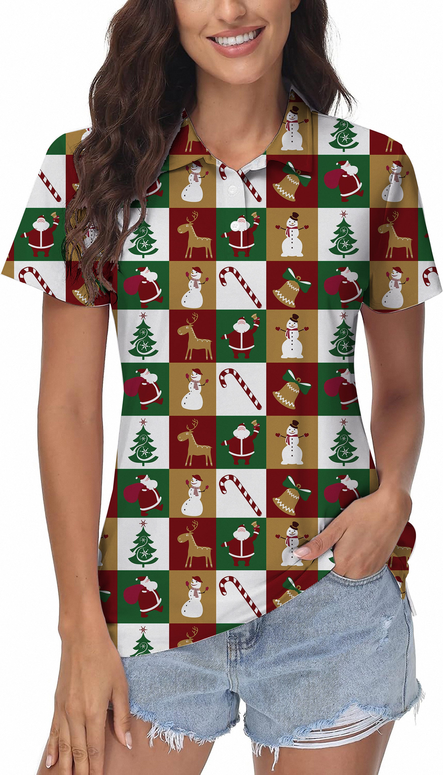 Marry Christmas Women's Golf Polo