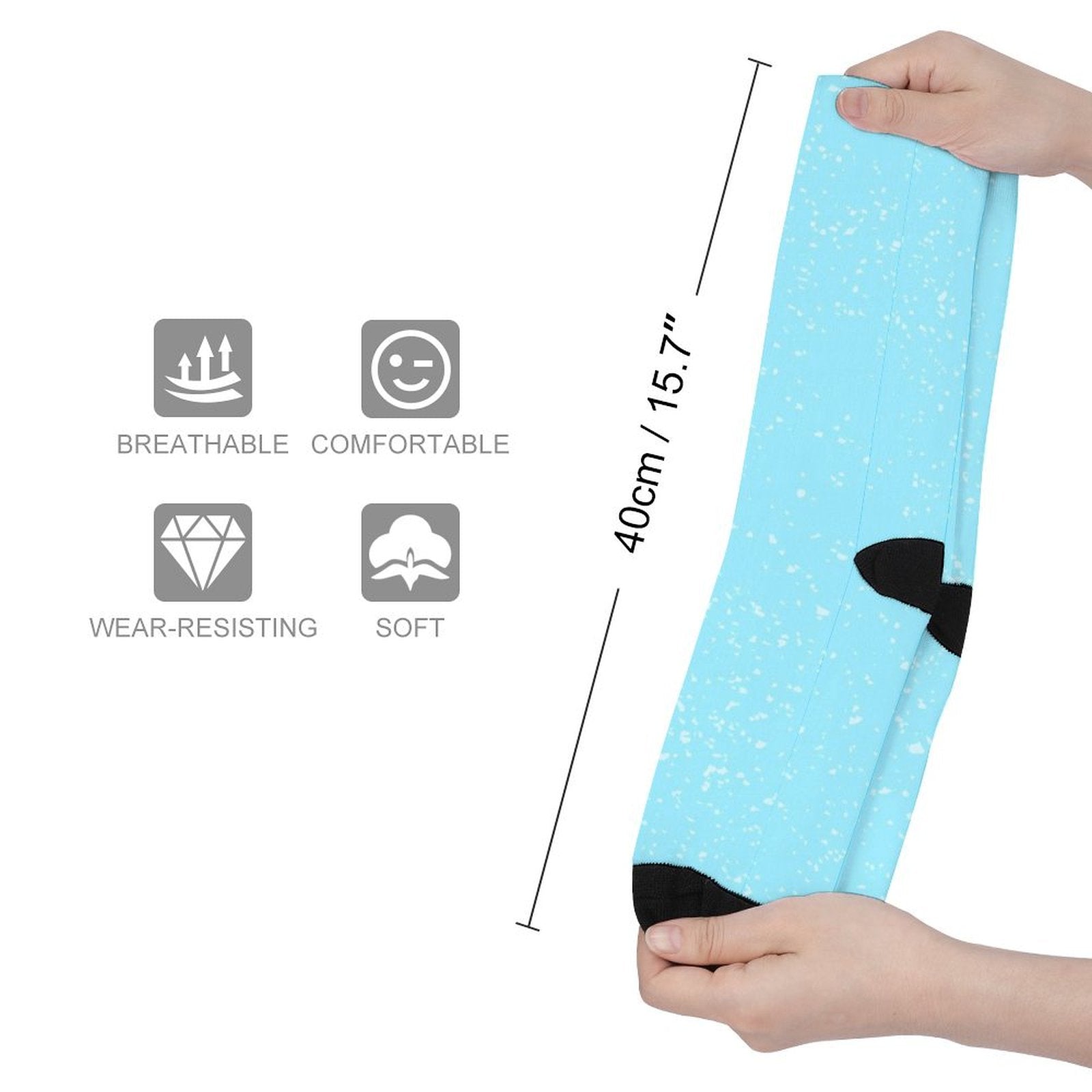 Two tone Prined socks Gifts for Men Women