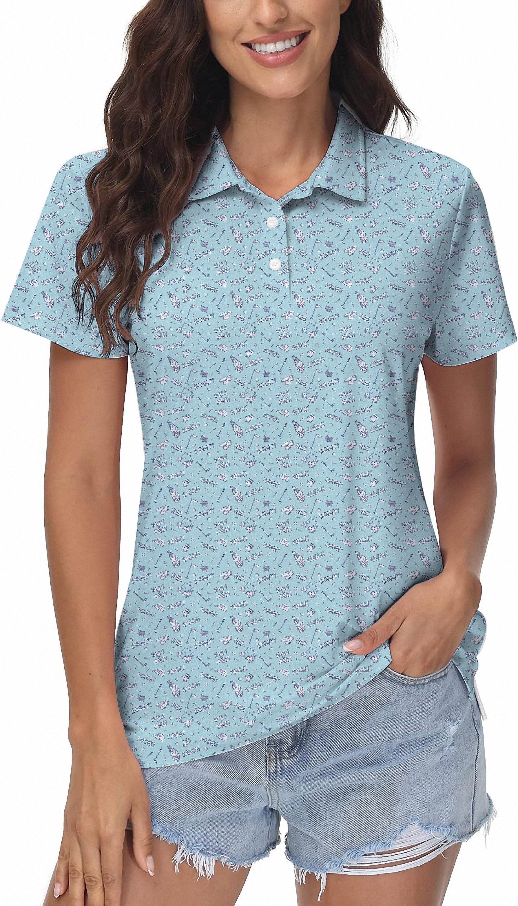 Golf doodle Women's Golf Polo