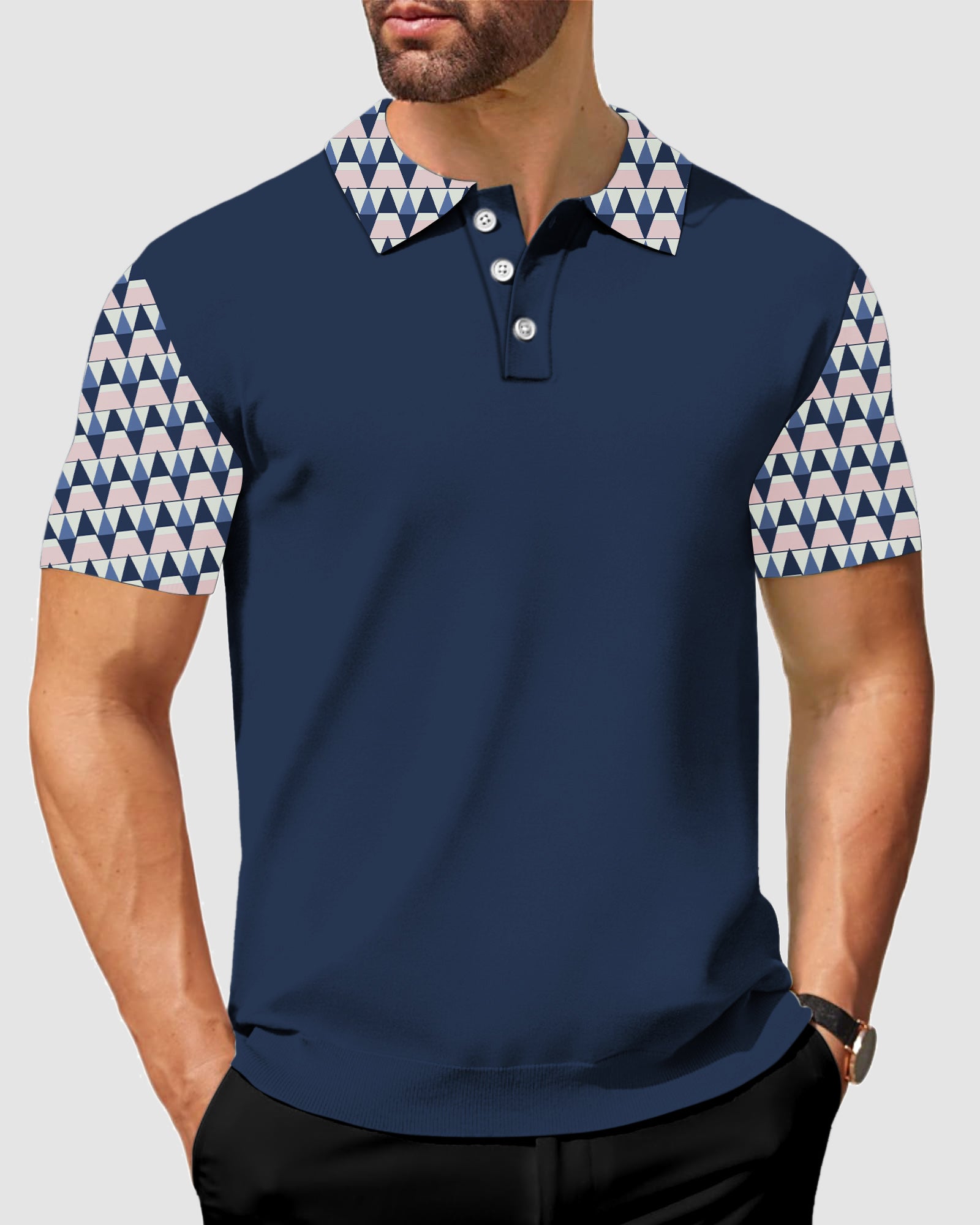 Men's Navy Blue golf polo