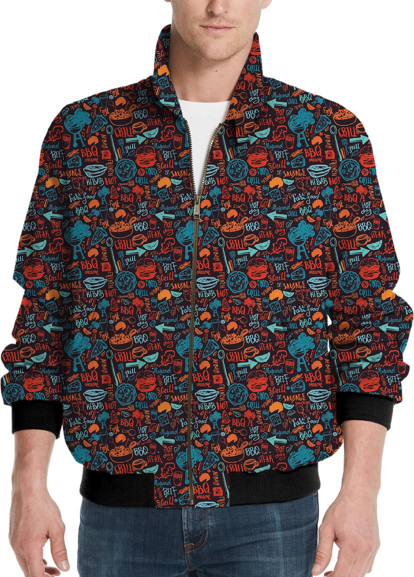 Sunday BBQ-Men's Golf Windbreaker Light Jacket