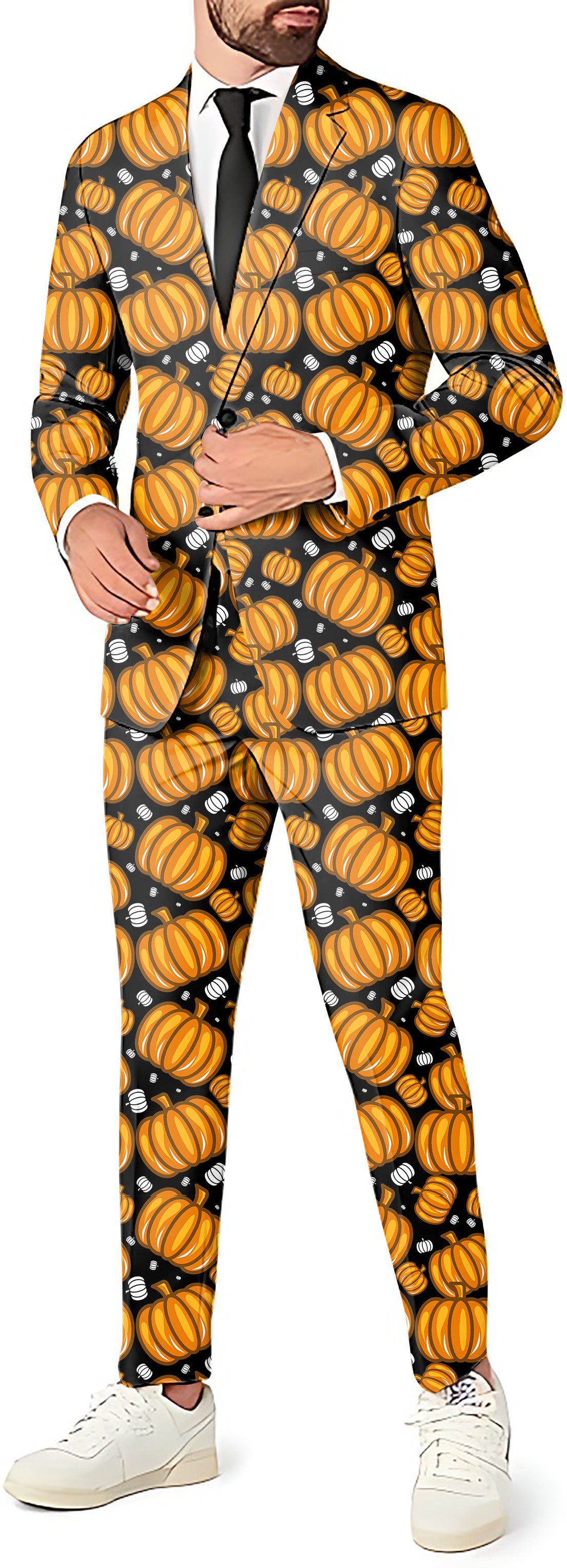 Halloween Pumpkin Family Men's Party Costumes-Theme Party 2 or 3pcs Suit set-Blazer Pants & Vest