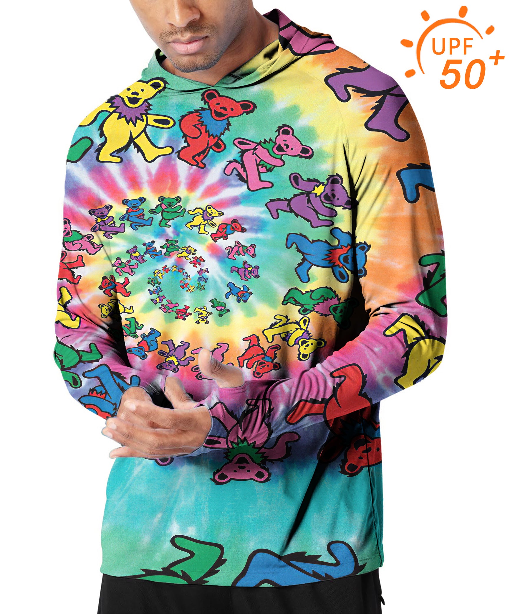 Men's Outdoor Kaleidoscope Koala Golf Sun Protection Slim Fit  hoodies