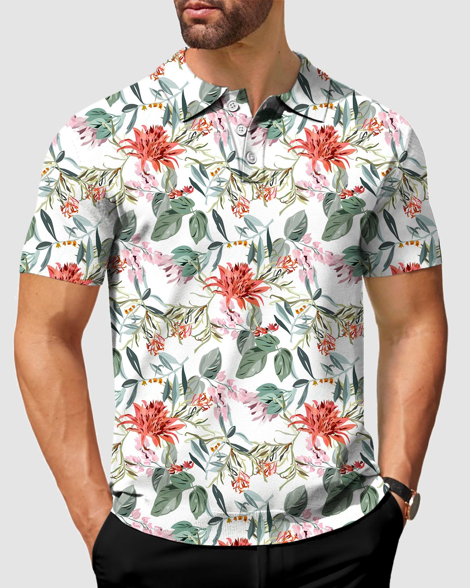 Daisy Flower mens Polo