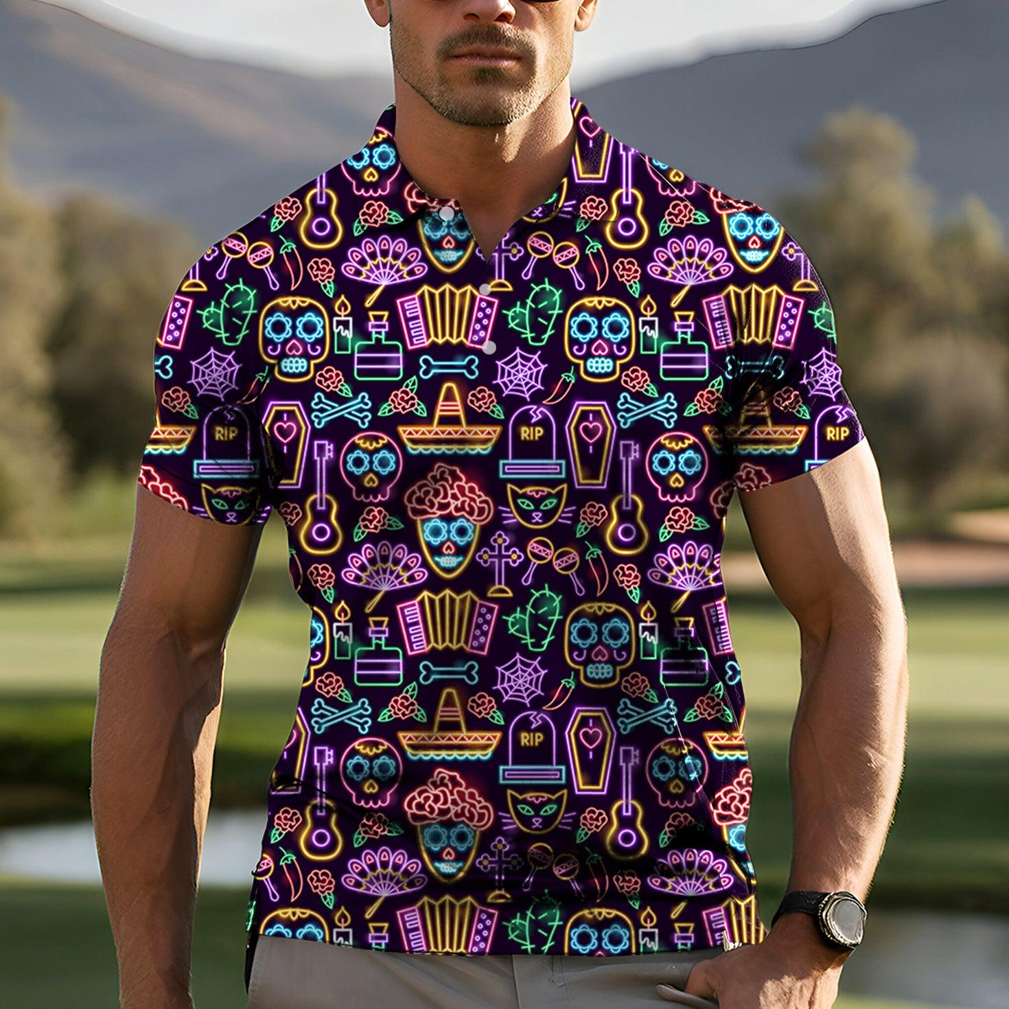 Neon Joker Men's golf polo