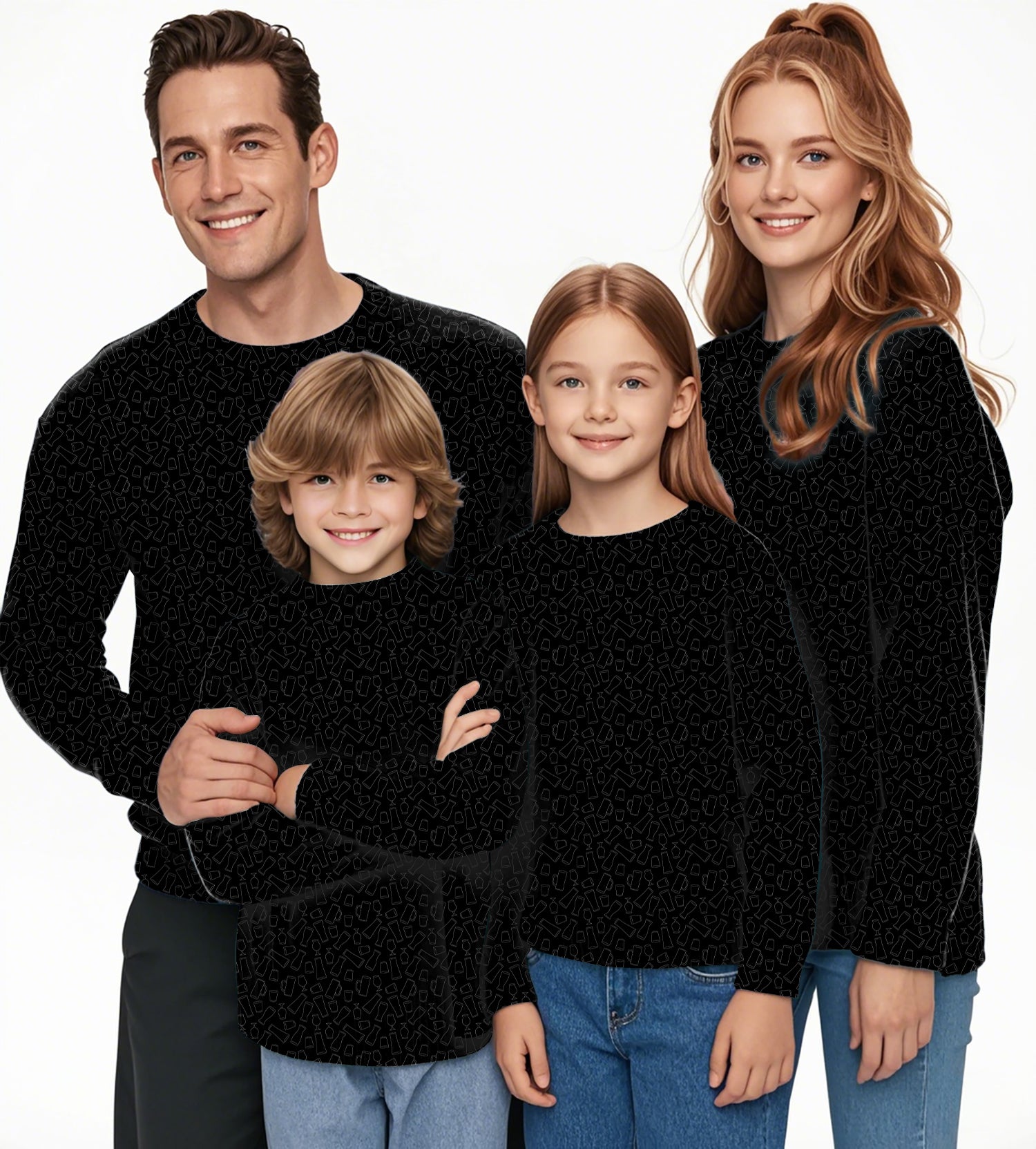 drink cups mugs Crewneck Pullover Ugly Sweater Men Women boy girl family limited edition