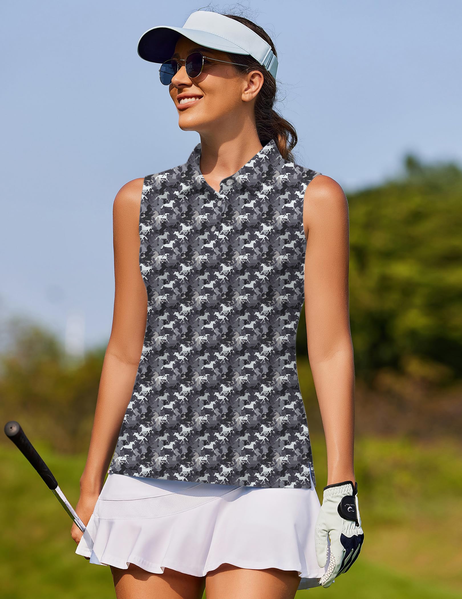 horses Women's golf Sleeveless shirt