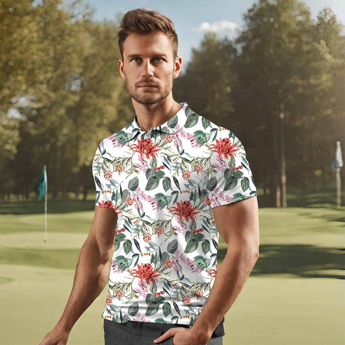 Daisy Flower mens Polo