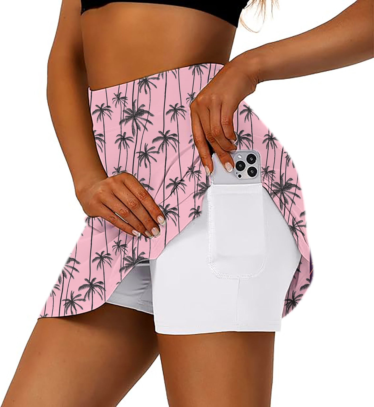 Miami Palms Women's Athletic Golf Skorts Flared Skirts