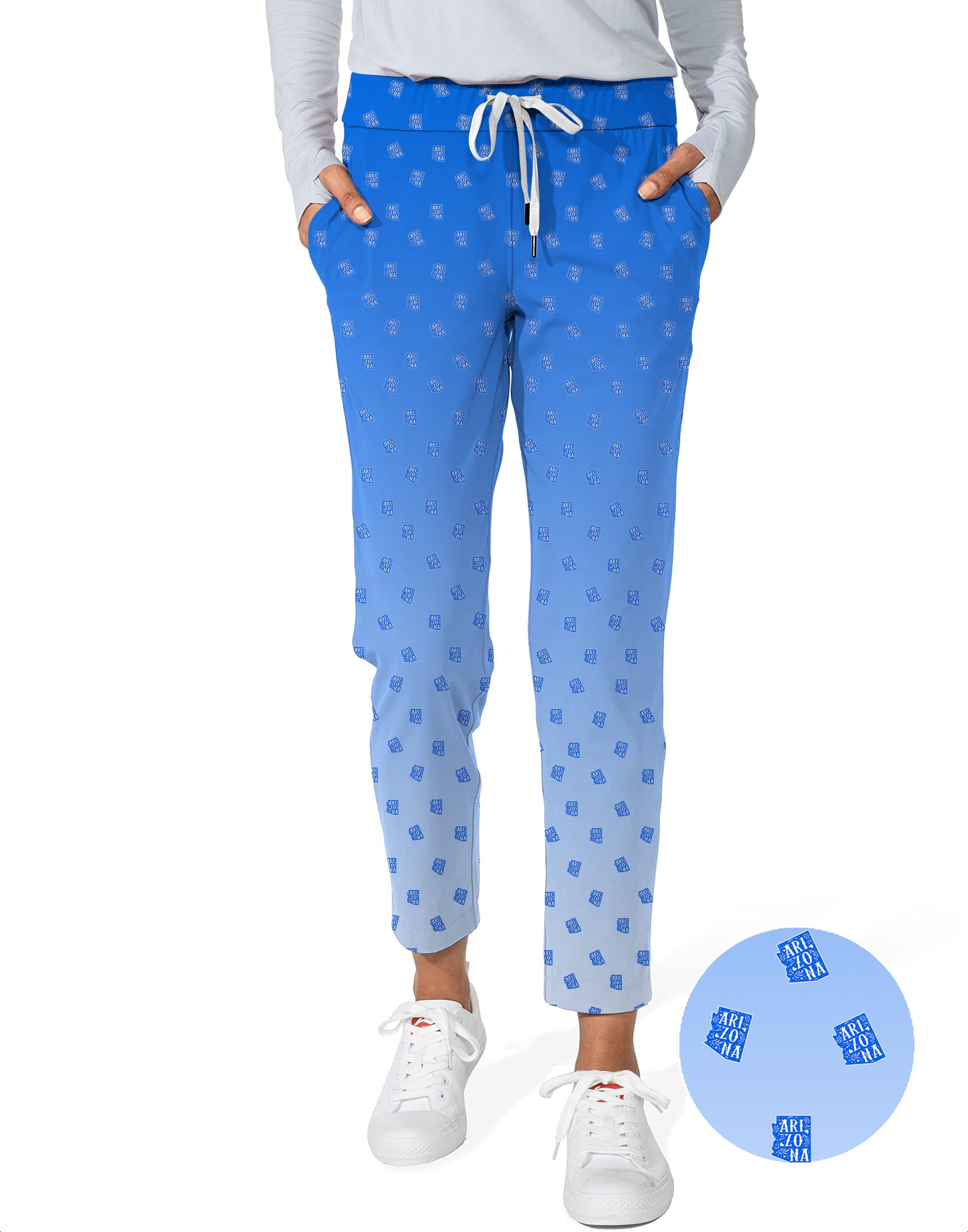 Blue Arizona Women's 7/8 Stretch Ankle Golf Pants