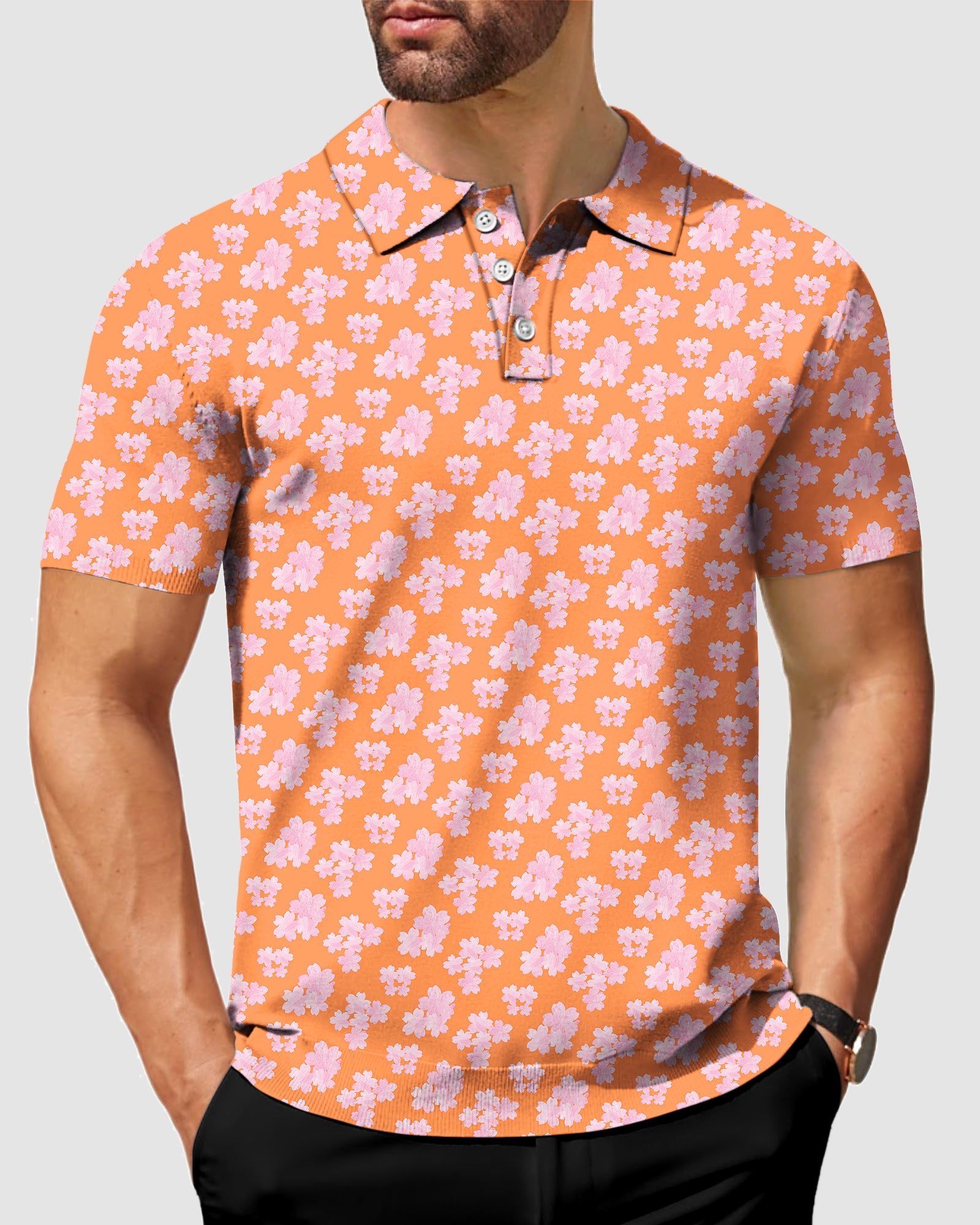 Men's sakura golf polo