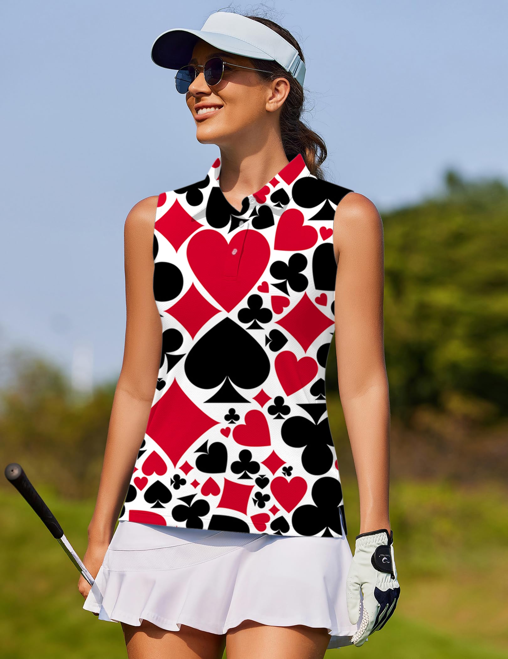 Poker Women's golf Sleeveless shirt