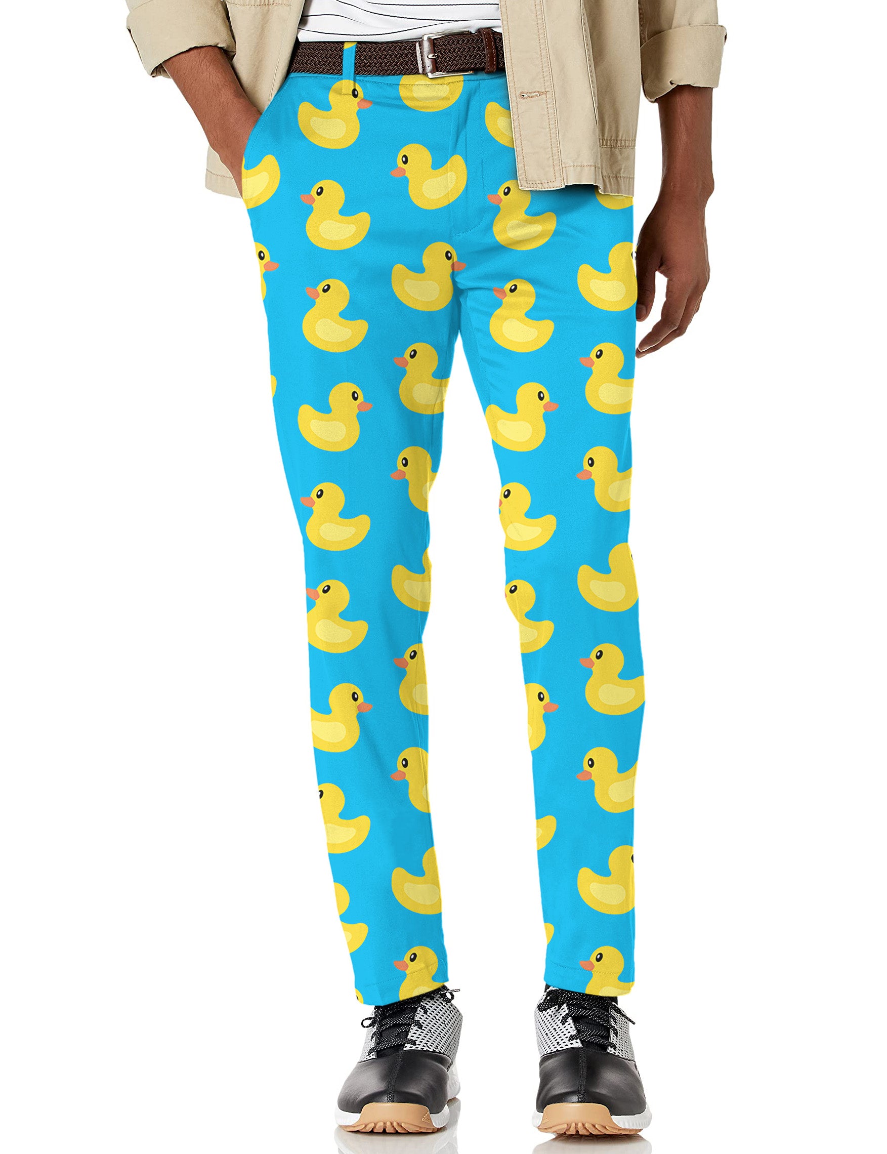 Men's Yellow duck Stretch Golf Pants