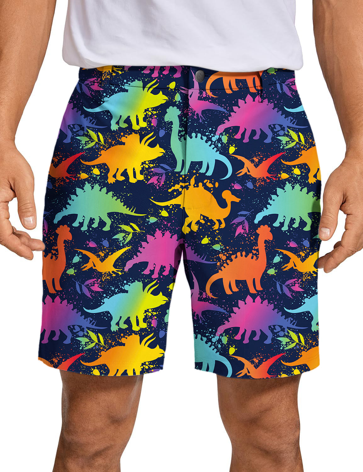 Dinosaur Party Men's Golf Shorts