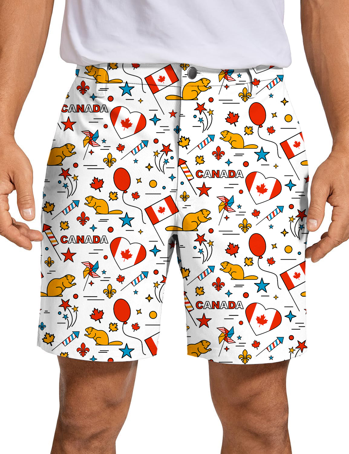 Men's Canadian Balloon Squirrel Golf Shorts