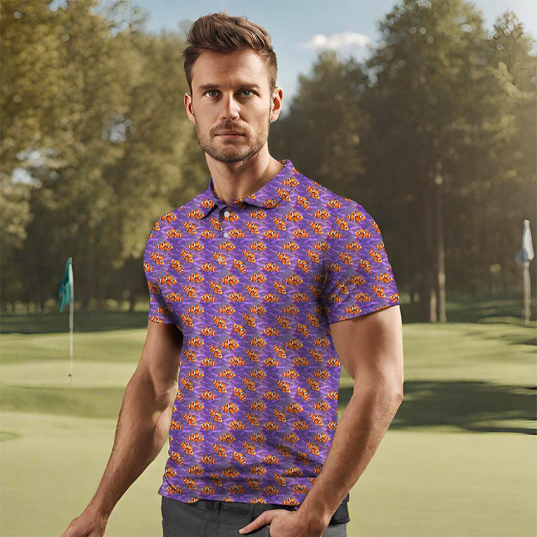 Men's Nemo fish golf polo