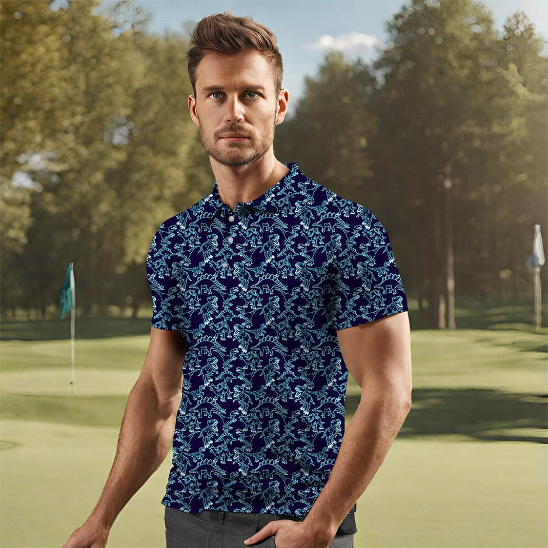 Men's golf Neon Dino's polo