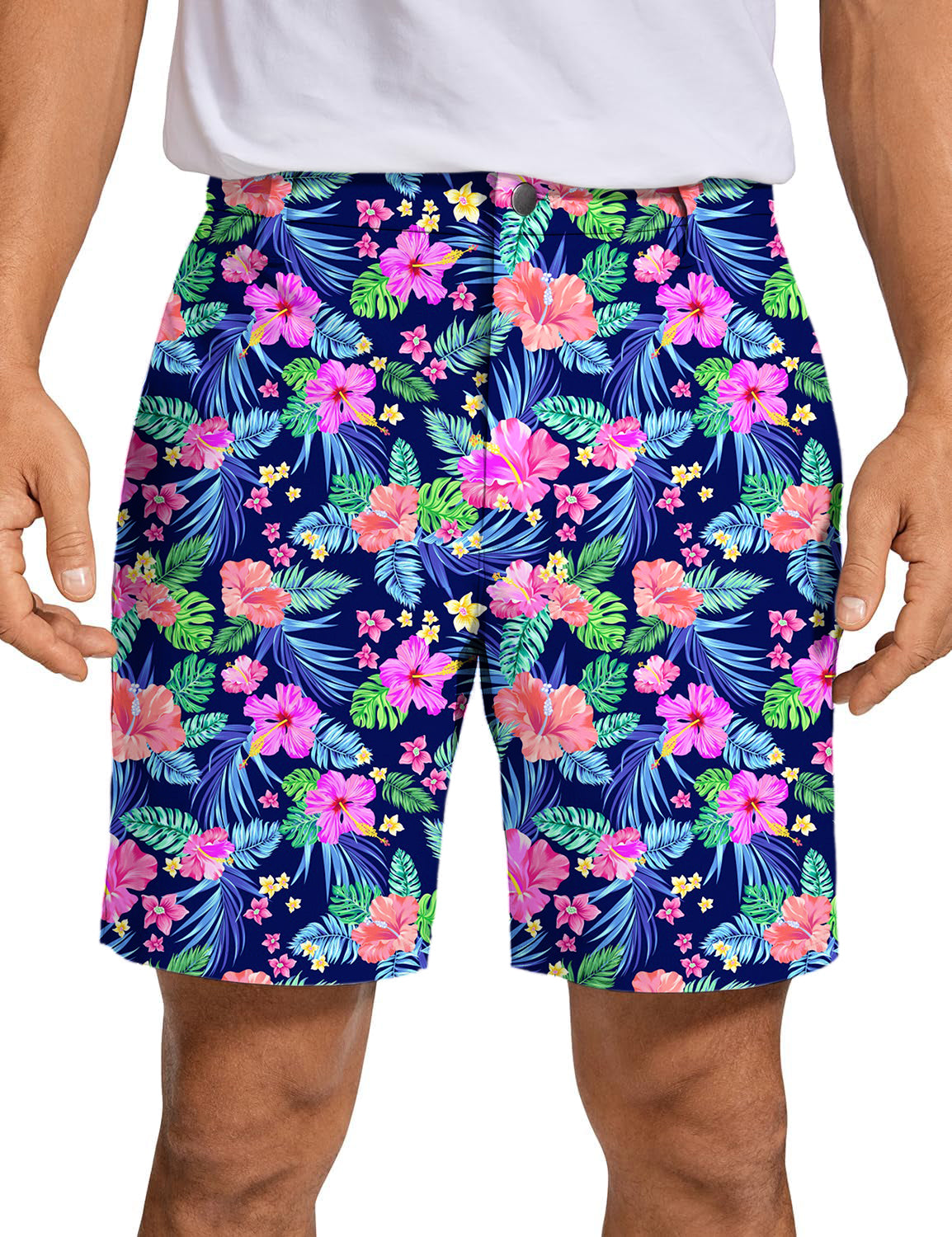 Men's Tropical flowers Golf Shorts