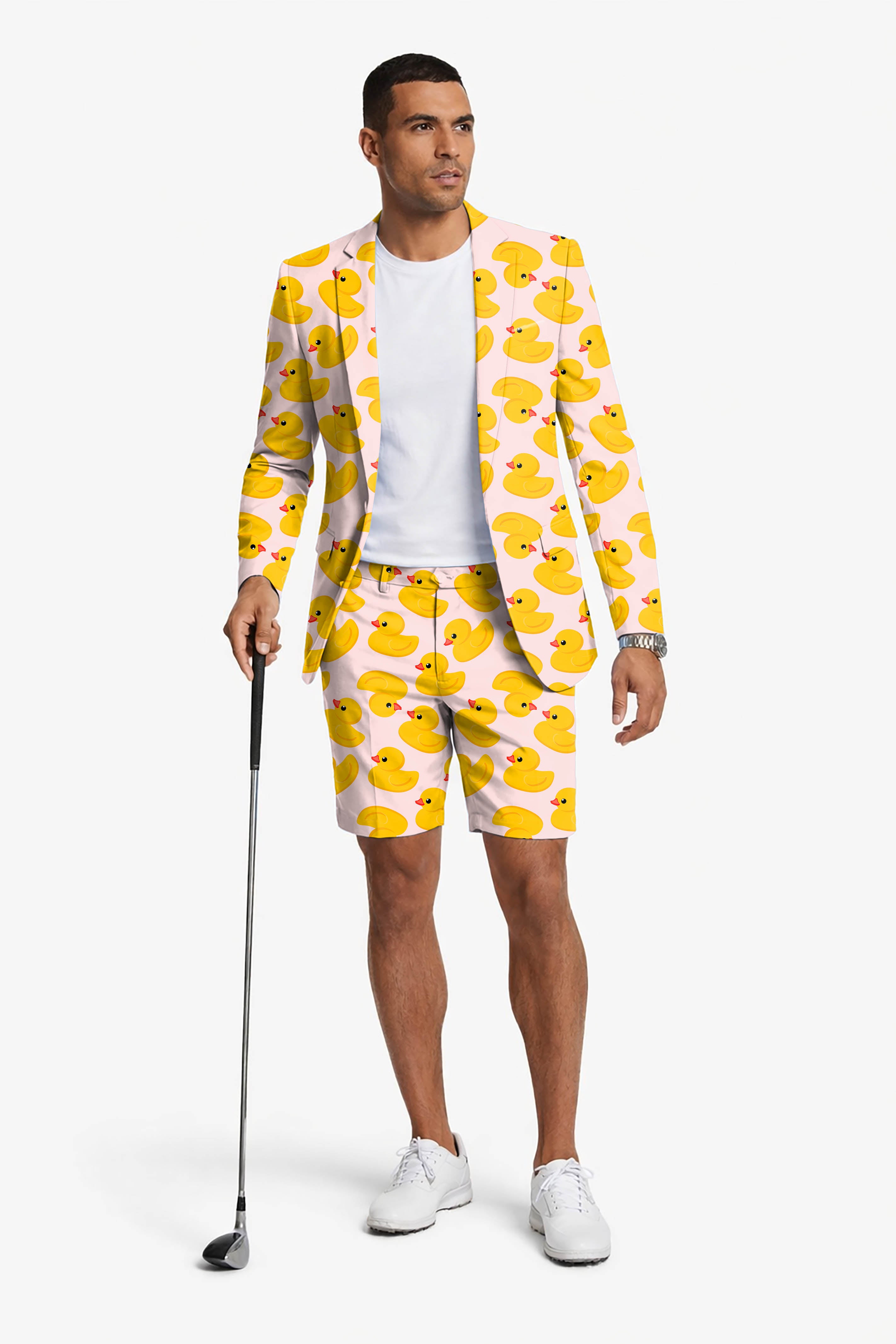 Yellow duck Men's Party Costumes-Theme Party 2pcs Suit set-Blazer Shorts