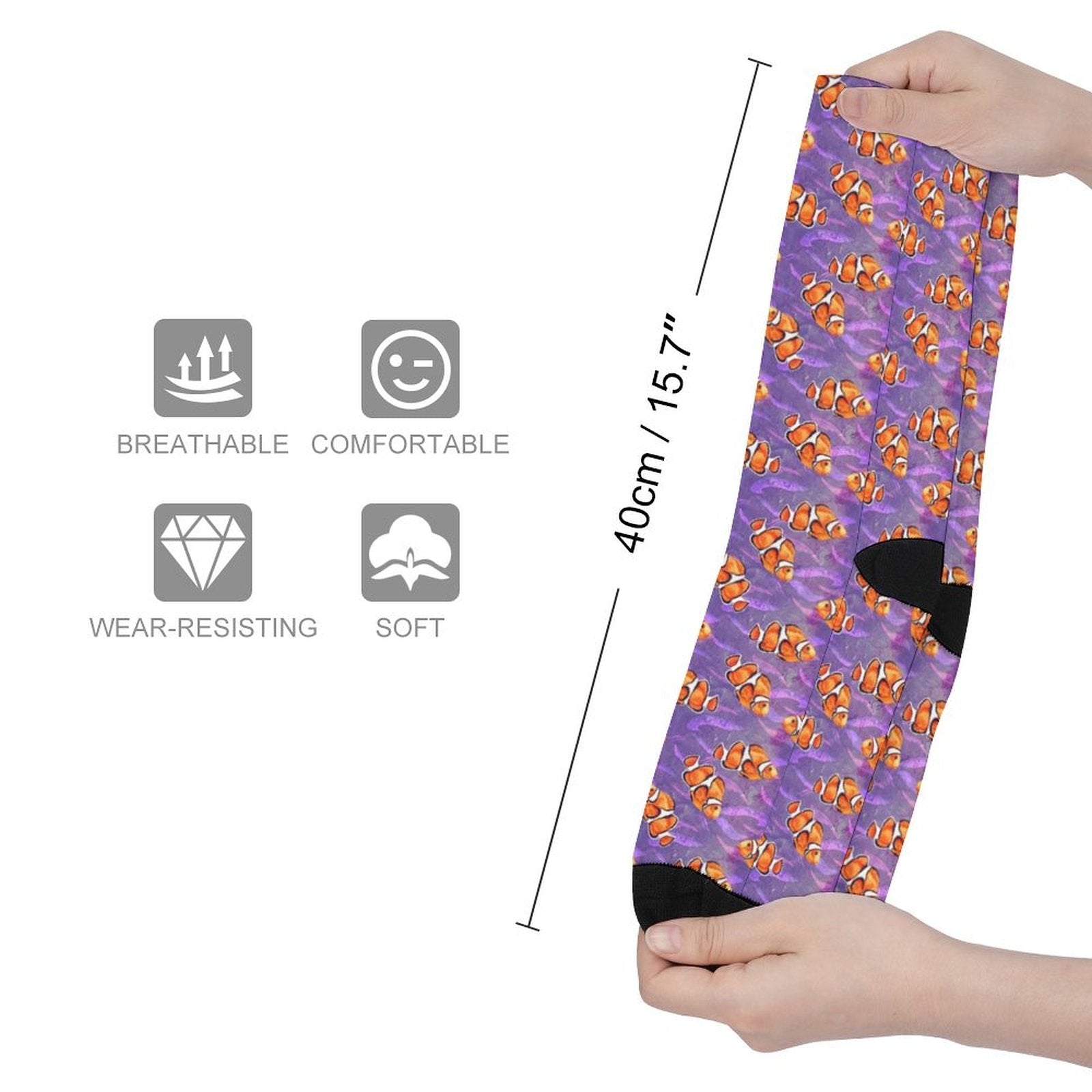 Nemo fis Prined socks Gifts for Men Women