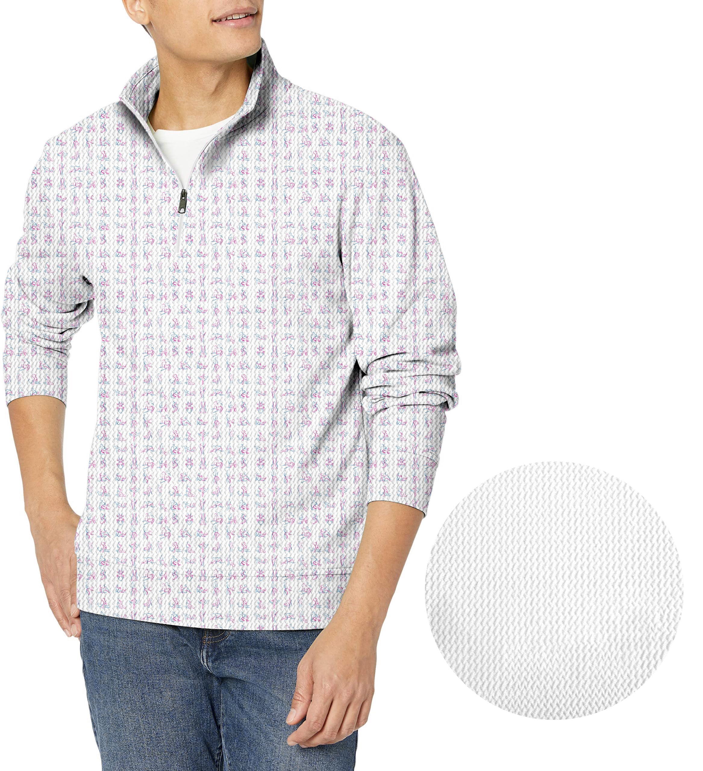 Sex Quickie-Men's Golf Waffle Zipper Pullover