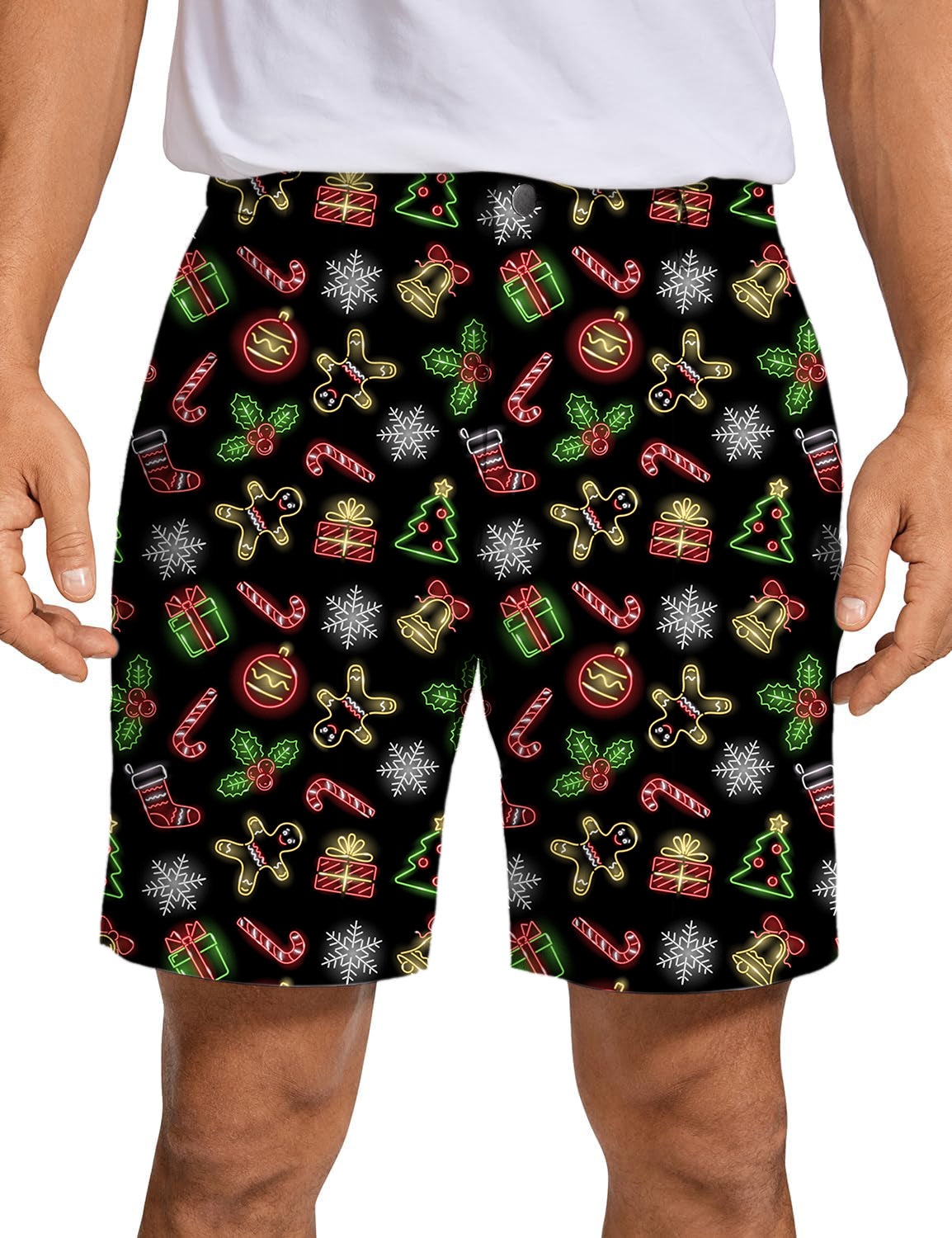 Men's Christmas cartoon Golf Shorts